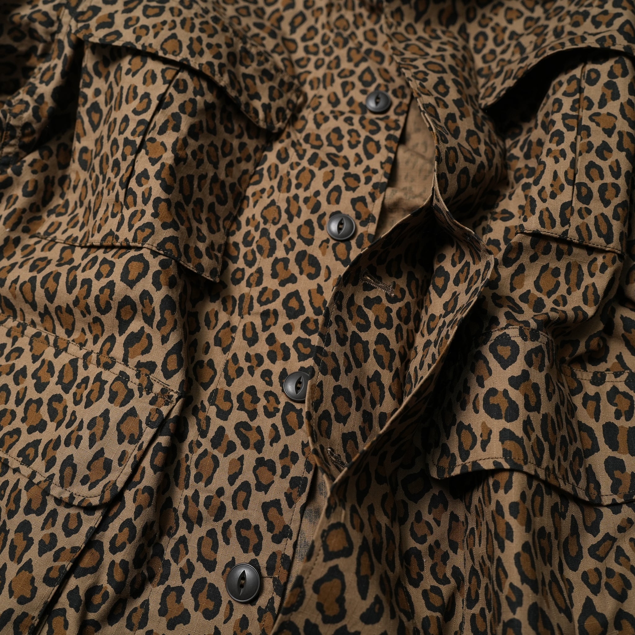 2024ss-BDU-01-LEO | BDU 6 POCKET SHIRT-RIP STOP(LEOPARD) | Color:Leopard【CATTA_カッタ】【archive】