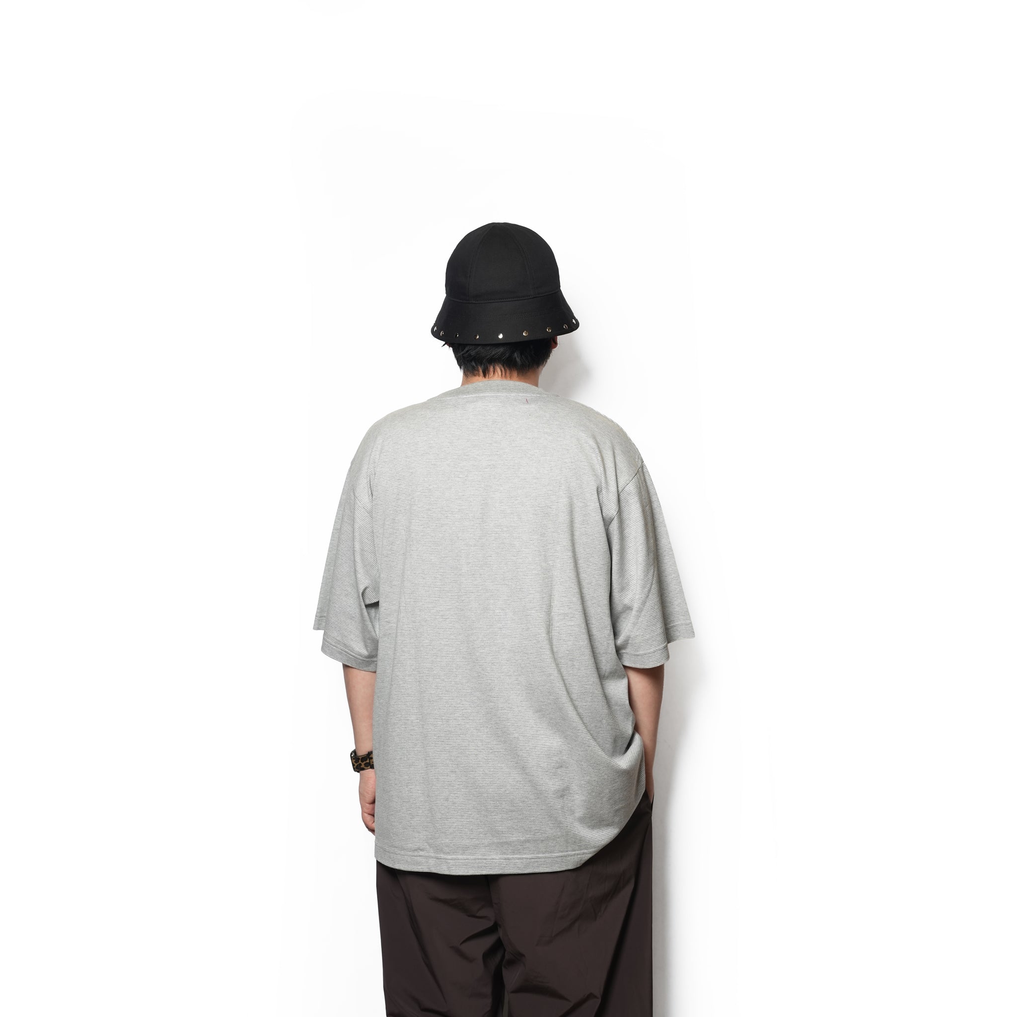 REGULAR S/S TEE – Gray Border | POWDERHORN MOUNTAINEERING【ネコポス選択可能】