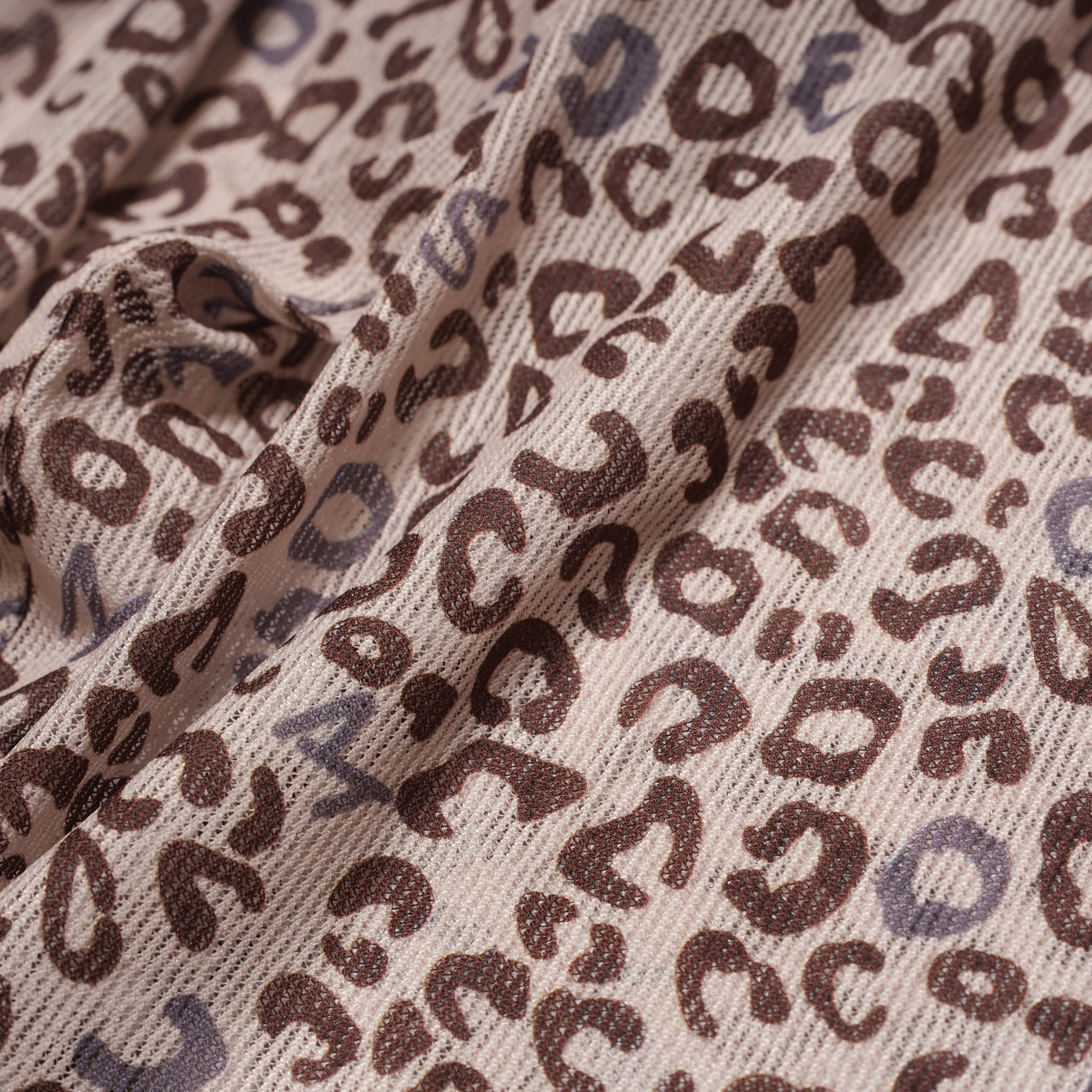 leopard print open collar mesh shirt – Beige | M-2510453_Beige | MODEM DESIGN