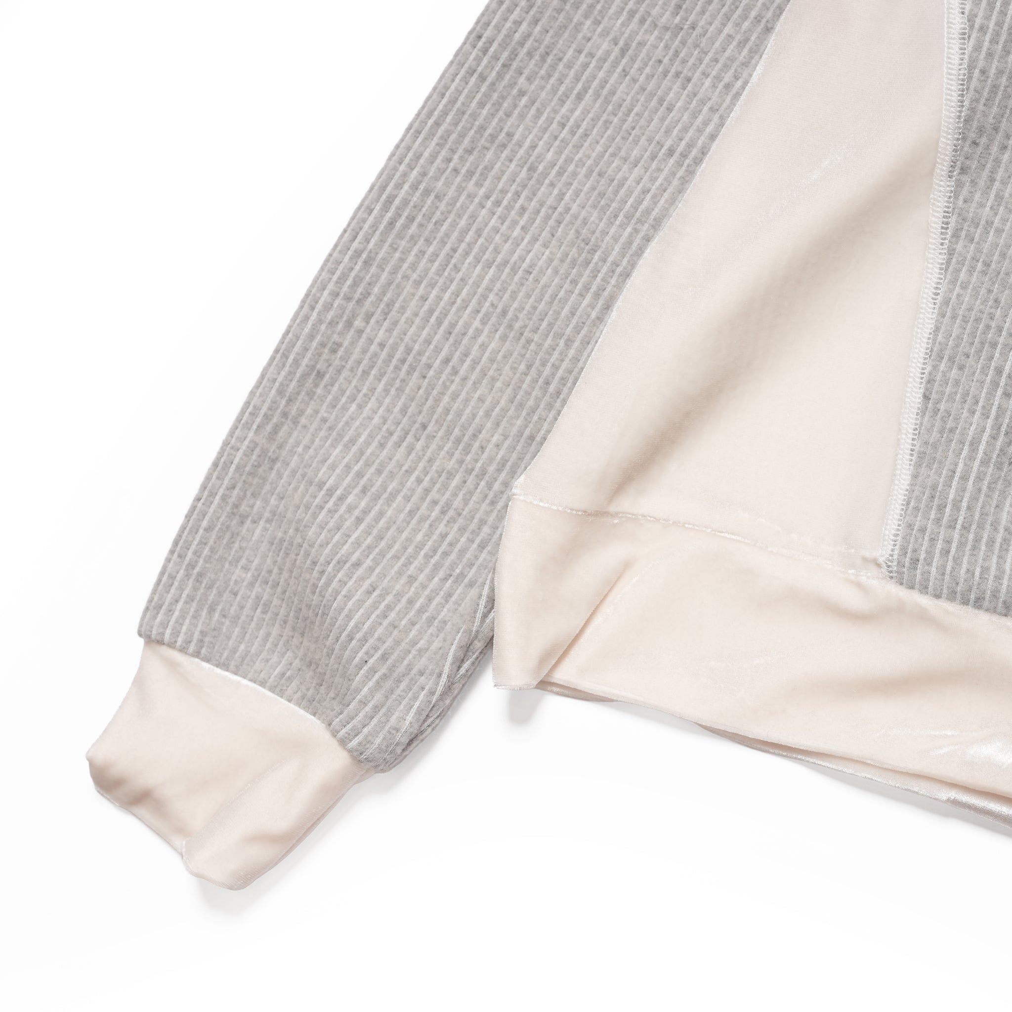 ニットコール&ベロアトップス – White | 2601KT101_White | LOOPER