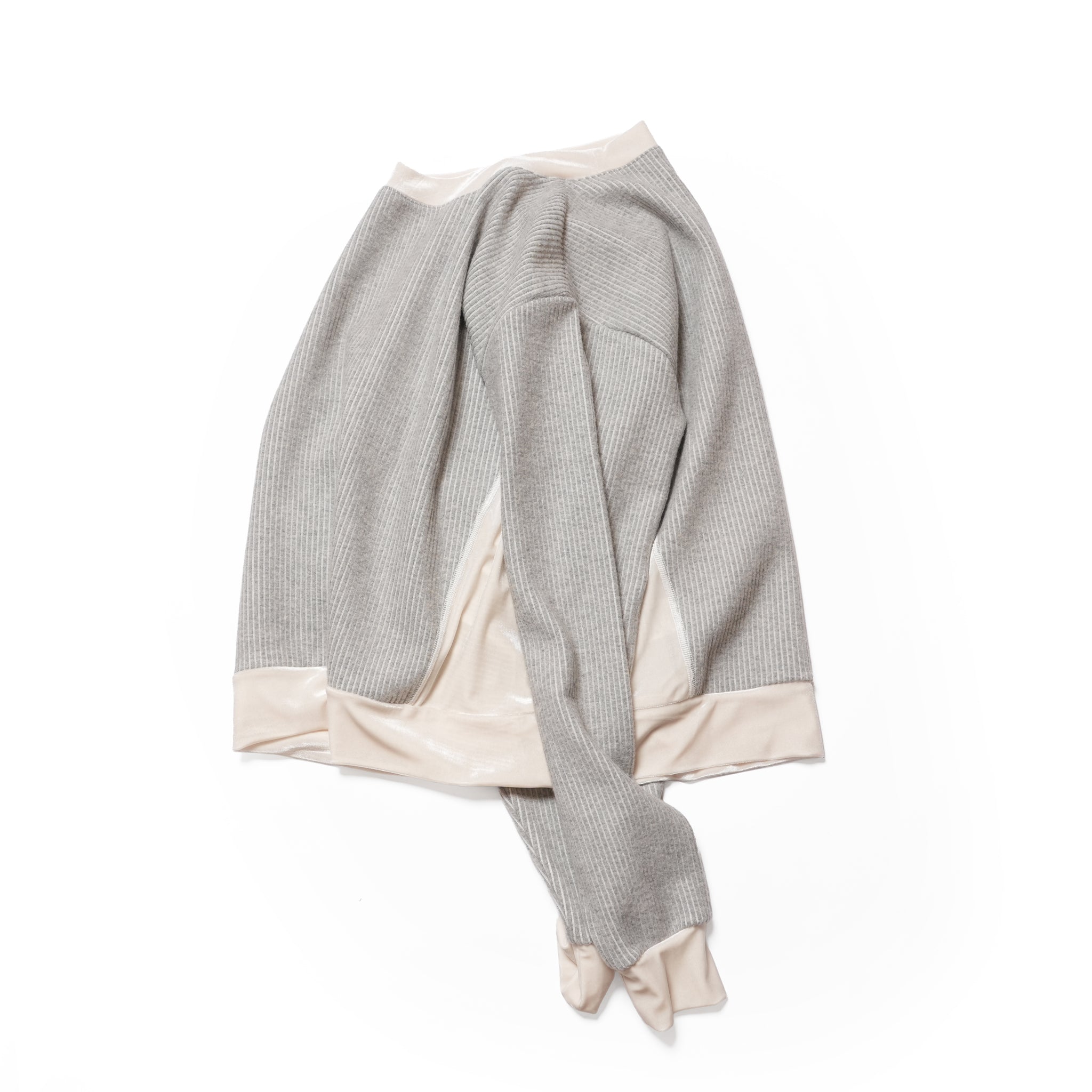 ニットコール&ベロアトップス – White | 2601KT101_White | LOOPER