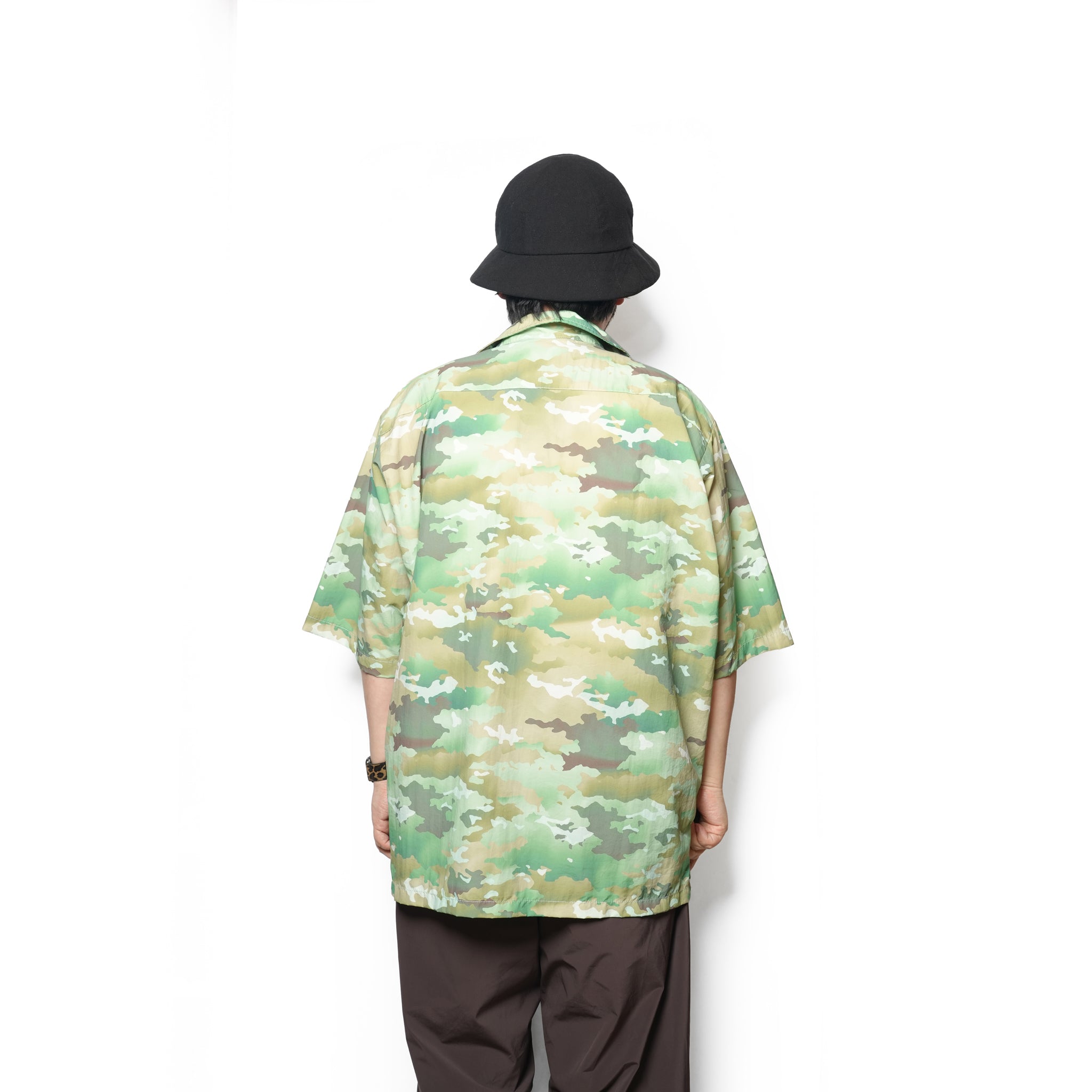 AM-2417008 | Camo Print H / S Utility Shirt – Khaki / Blue【ARMYTWILL_アーミーツイル】