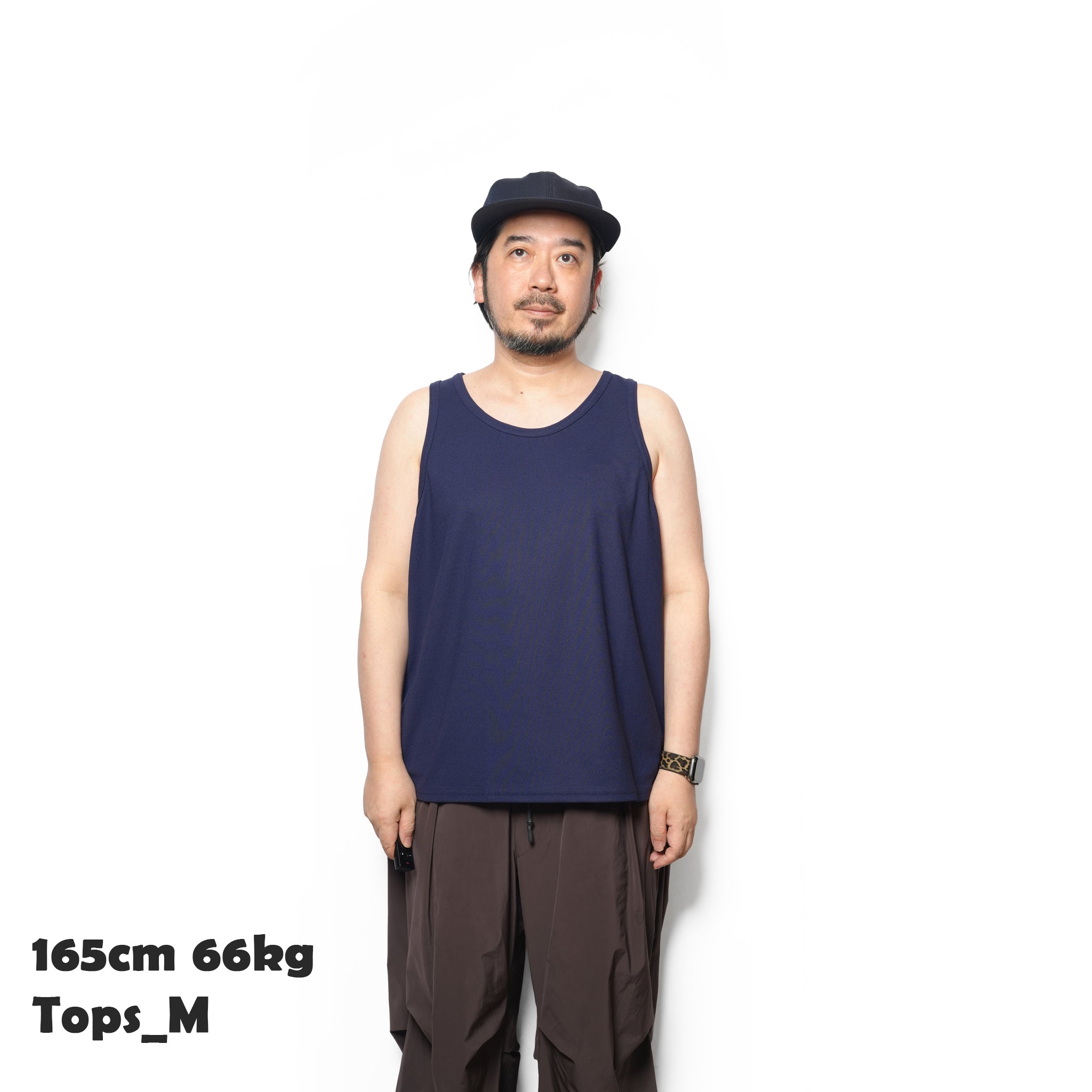 Dry Pique Tank Top 100% Polyester – White / Black / Navy | Size:M / L | SMOKE T ONE | D-SPORT WEAR【ネコポス選択可能】