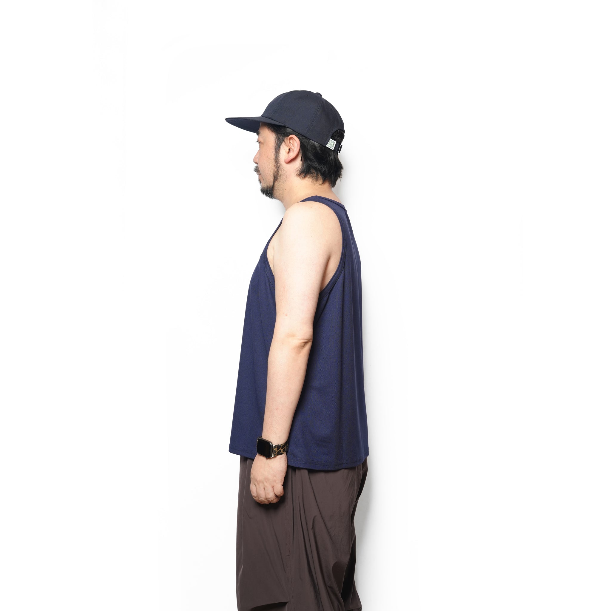 Dry Pique Tank Top 100% Polyester – White / Black / Navy | Size:M / L | SMOKE T ONE | D-SPORT WEAR【ネコポス選択可能】
