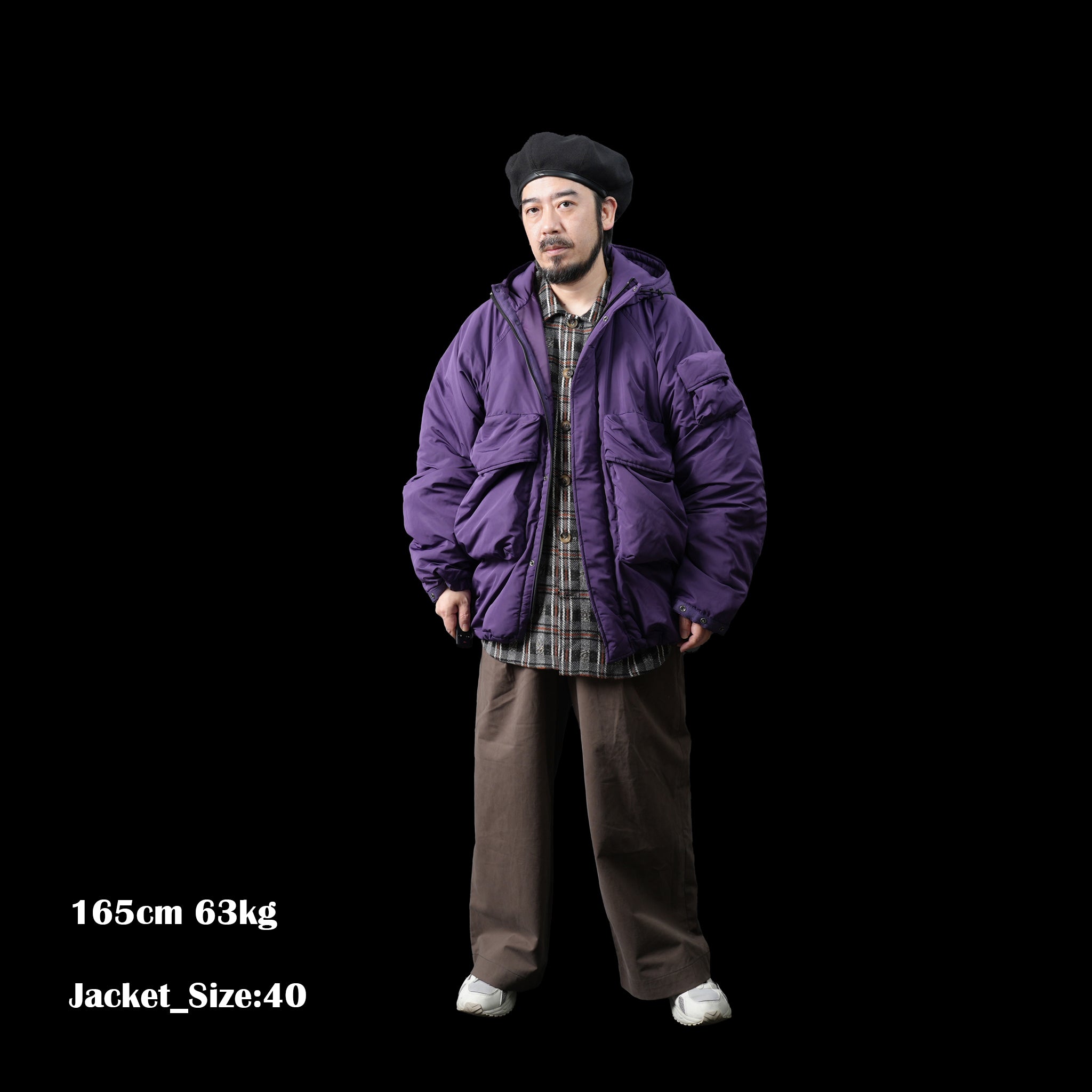 HYATT PUFF – Black / Purple | KELEN MEN
