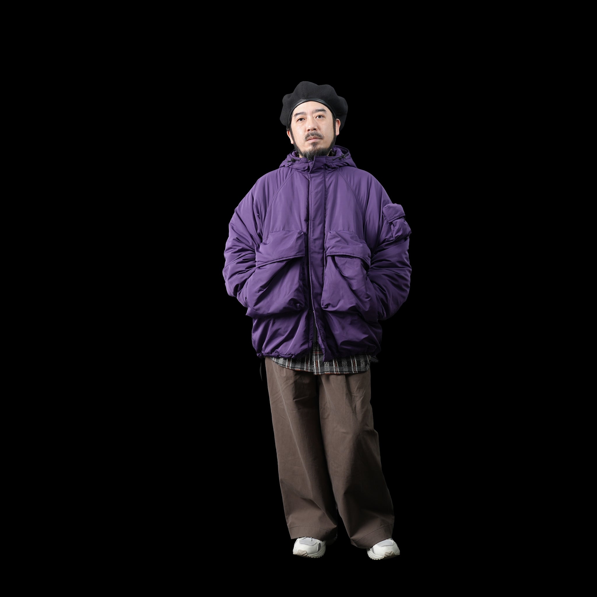 HYATT PUFF – Black / Purple | KELEN MEN