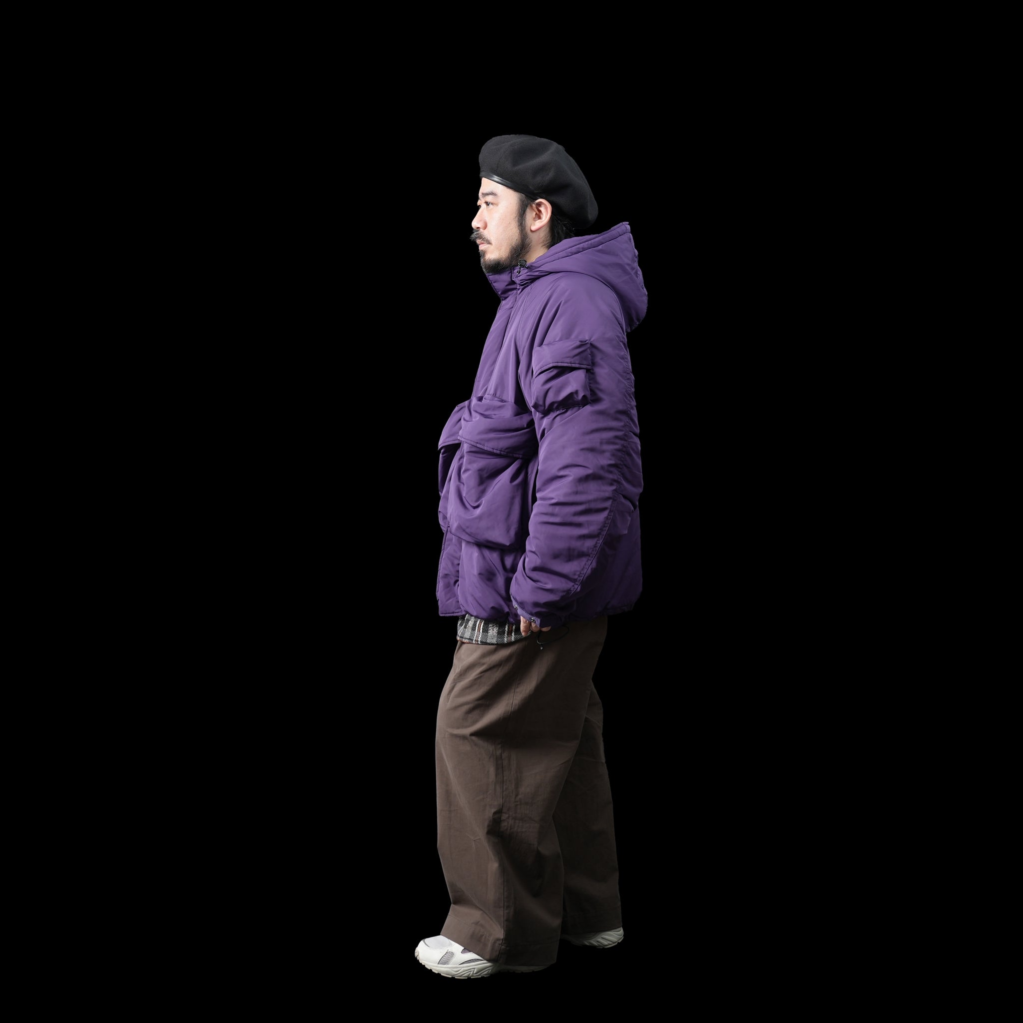 HYATT PUFF – Black / Purple | KELEN MEN