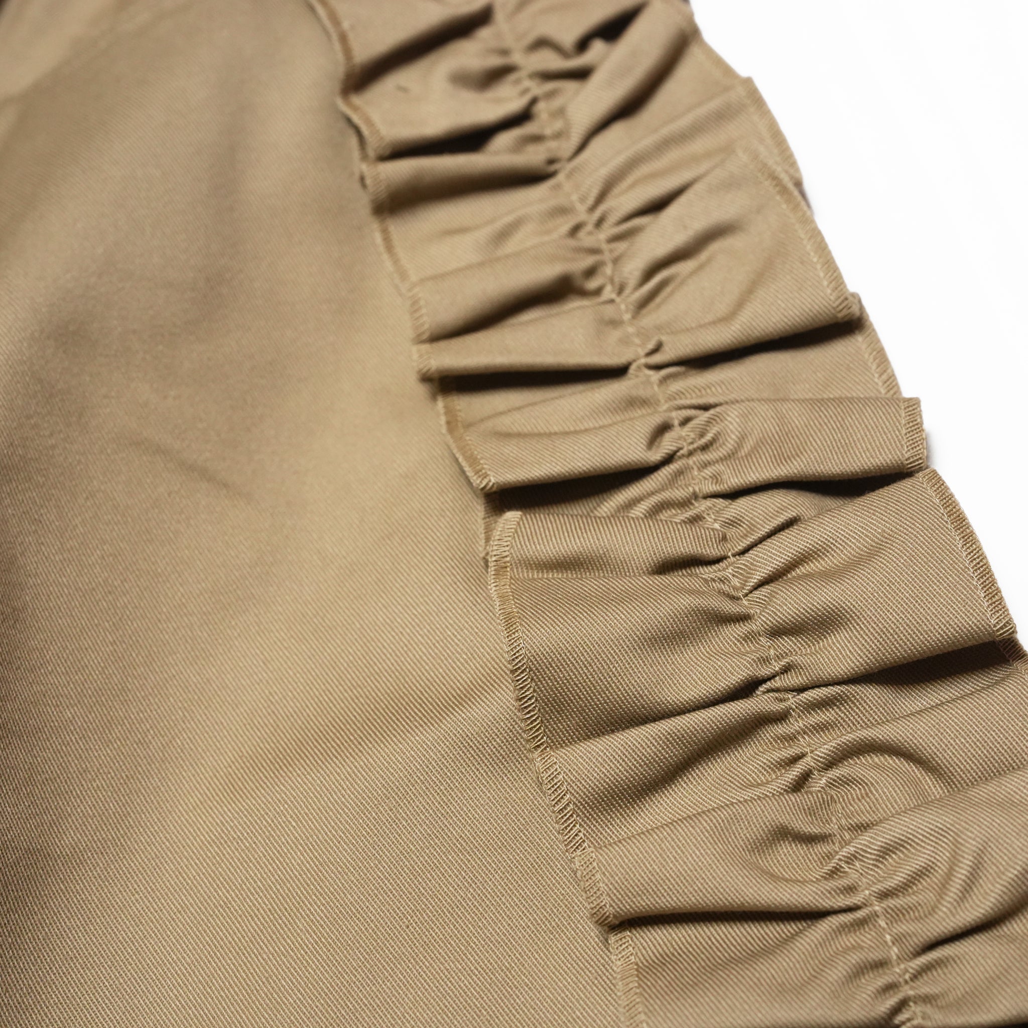 Frill Chino Shorts | Color_Beige | No_26S-04_Beige【NICK GEAR_ニックギア】【入荷予定アイテム・入荷連絡可能】