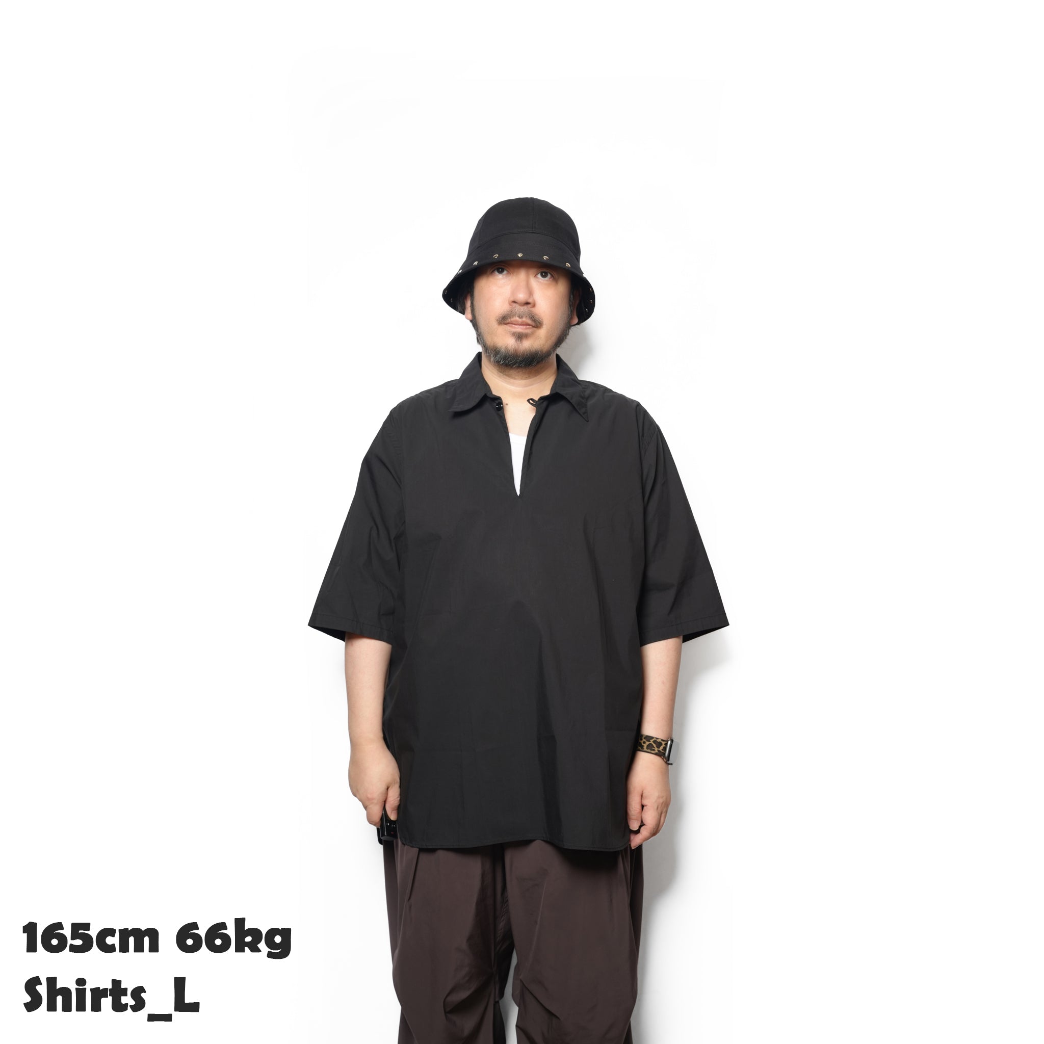 SKIPPER SHIRT-TYPEWRITER – Black | CATTA SHIRTS