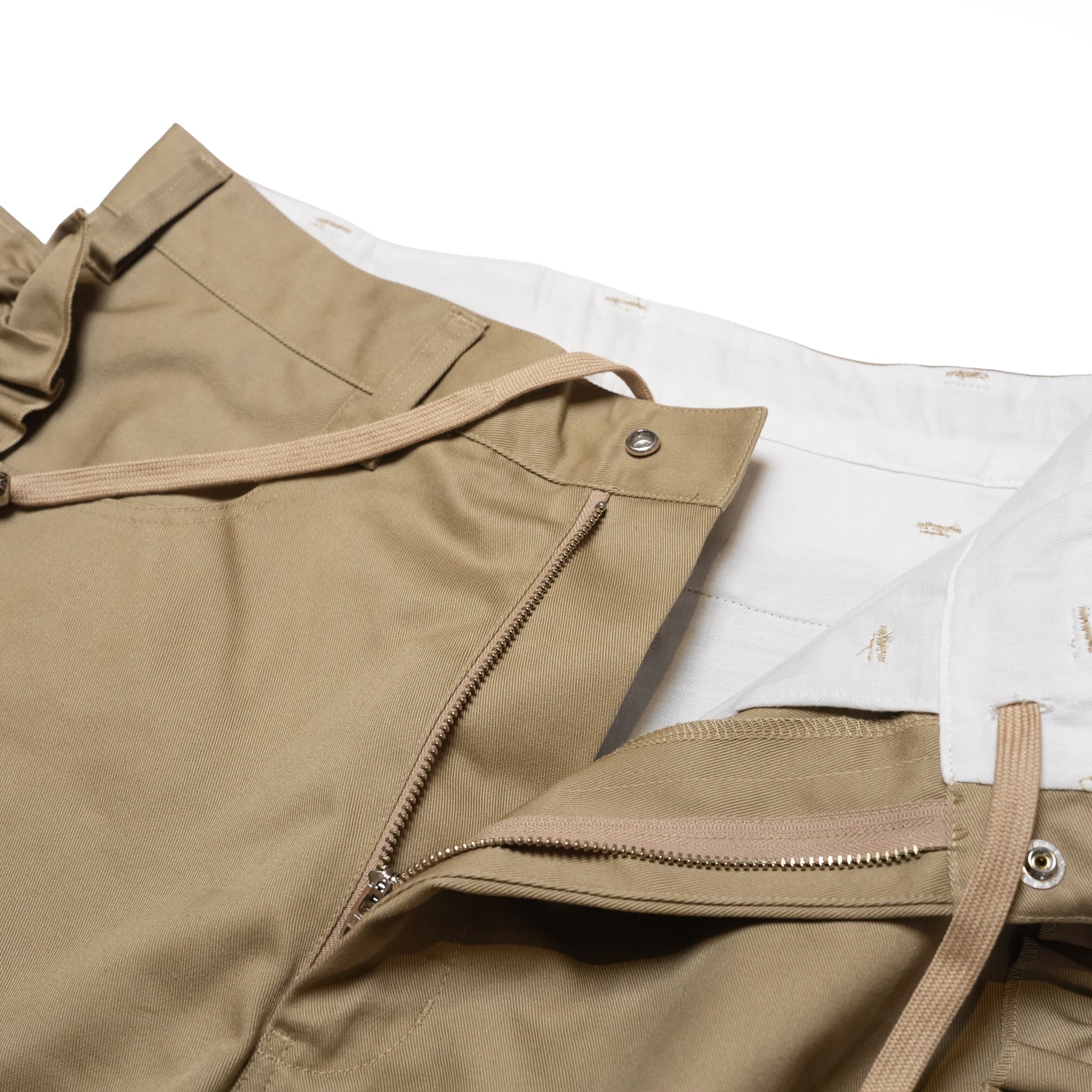 Frill Chino Shorts | Color_Beige | No_26S-04_Beige【NICK GEAR_ニックギア】【入荷予定アイテム・入荷連絡可能】
