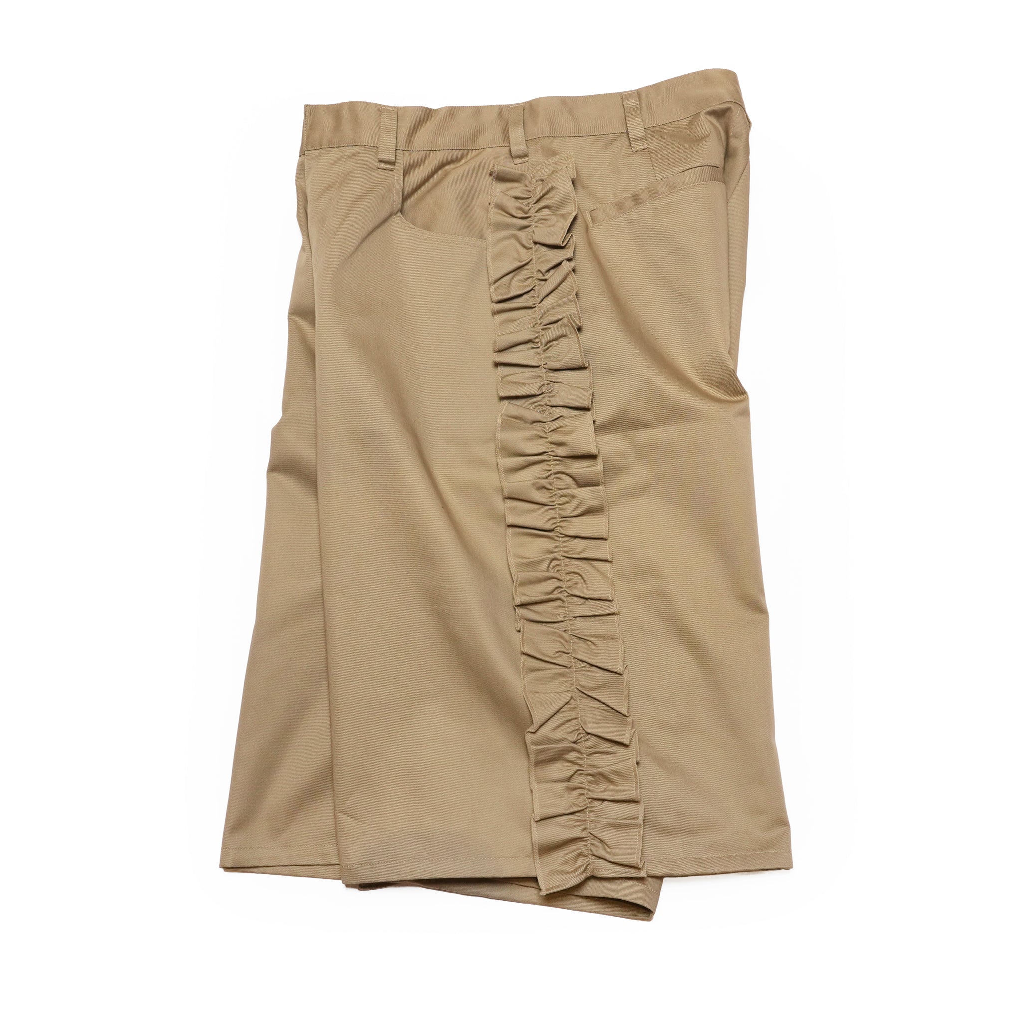 Frill Chino Shorts | Color_Beige | No_26S-04_Beige【NICK GEAR_ニックギア】【入荷予定アイテム・入荷連絡可能】