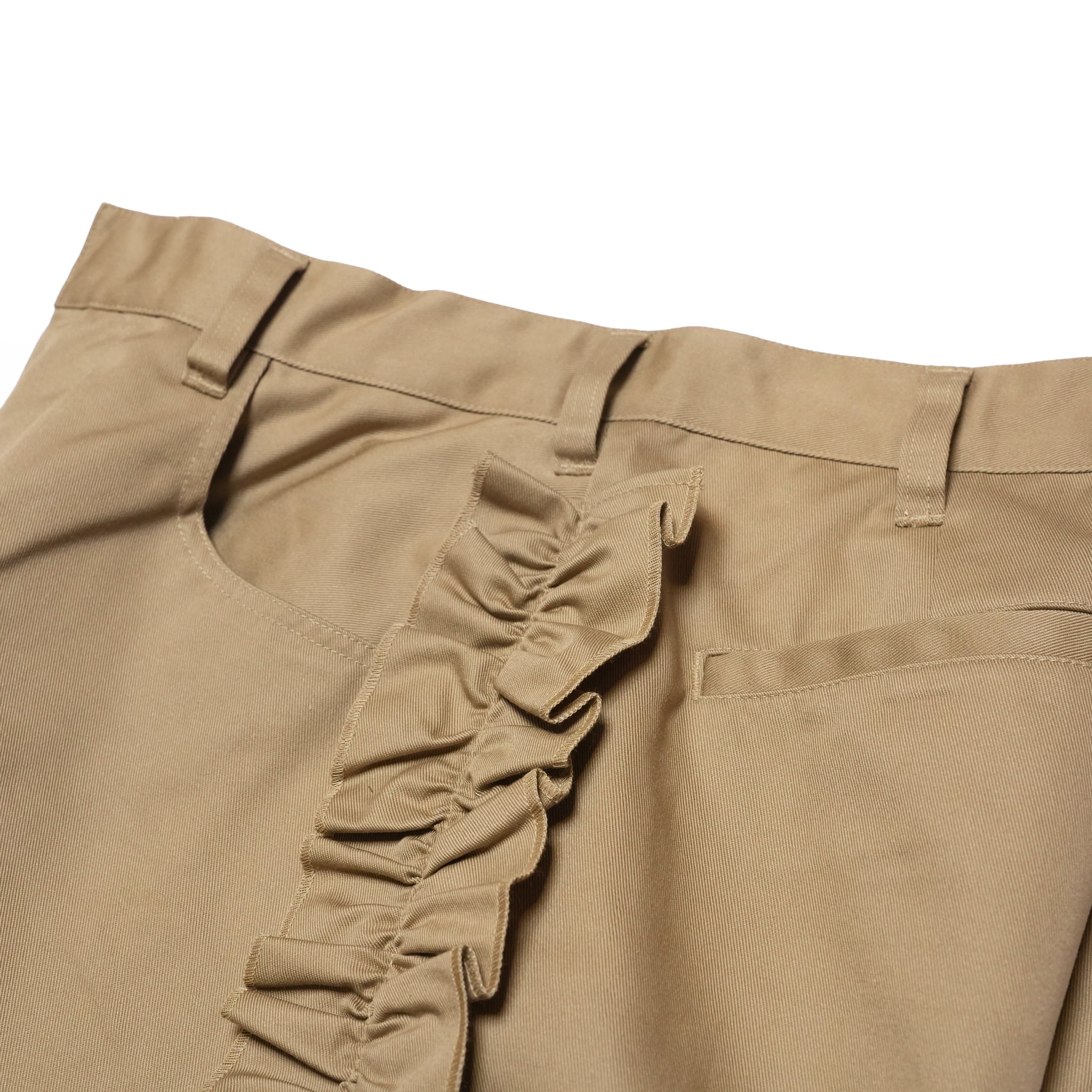 Frill Chino Shorts | Color_Beige | No_26S-04_Beige【NICK GEAR_ニックギア】【入荷予定アイテム・入荷連絡可能】