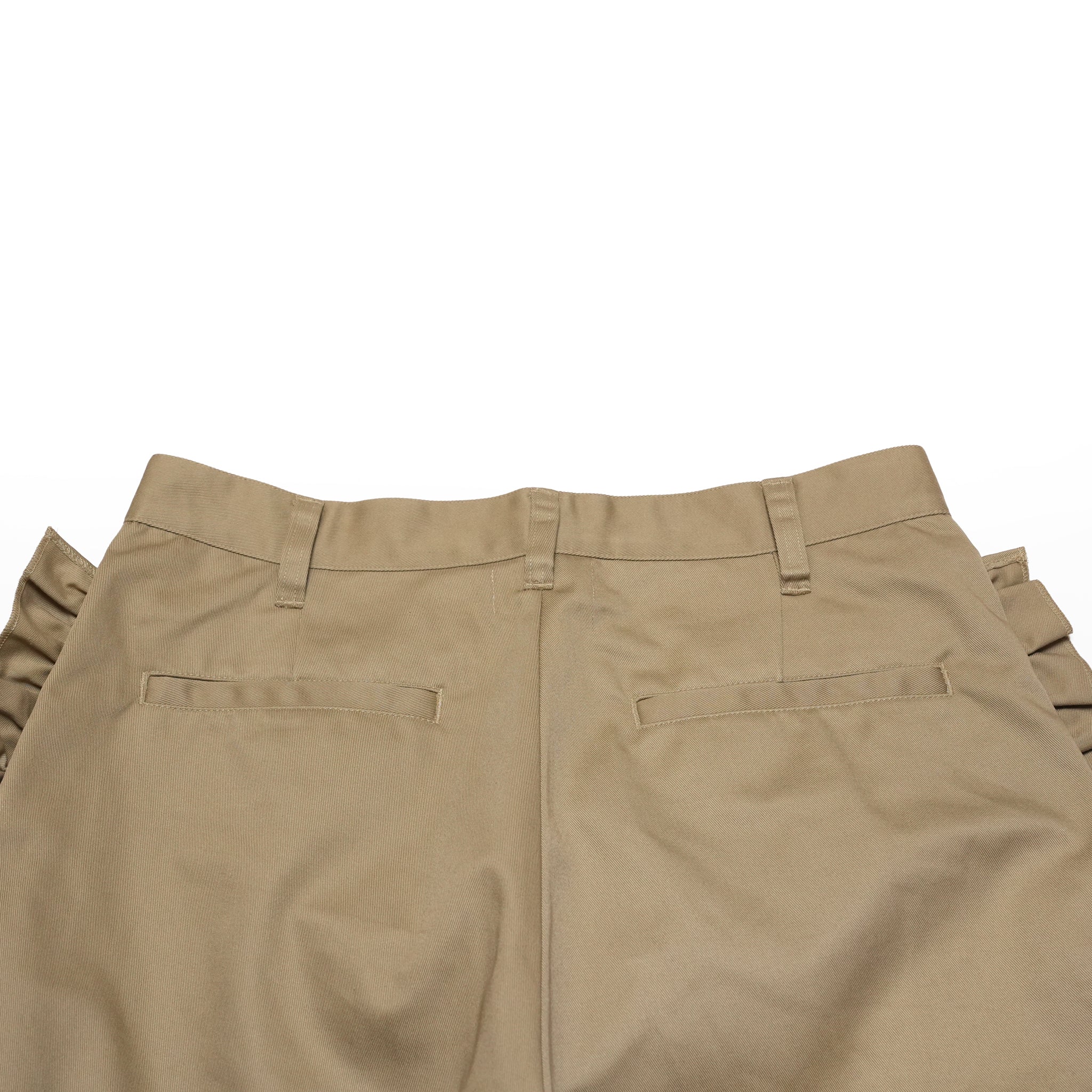 Frill Chino Shorts | Color_Beige | No_26S-04_Beige【NICK GEAR_ニックギア】【入荷予定アイテム・入荷連絡可能】