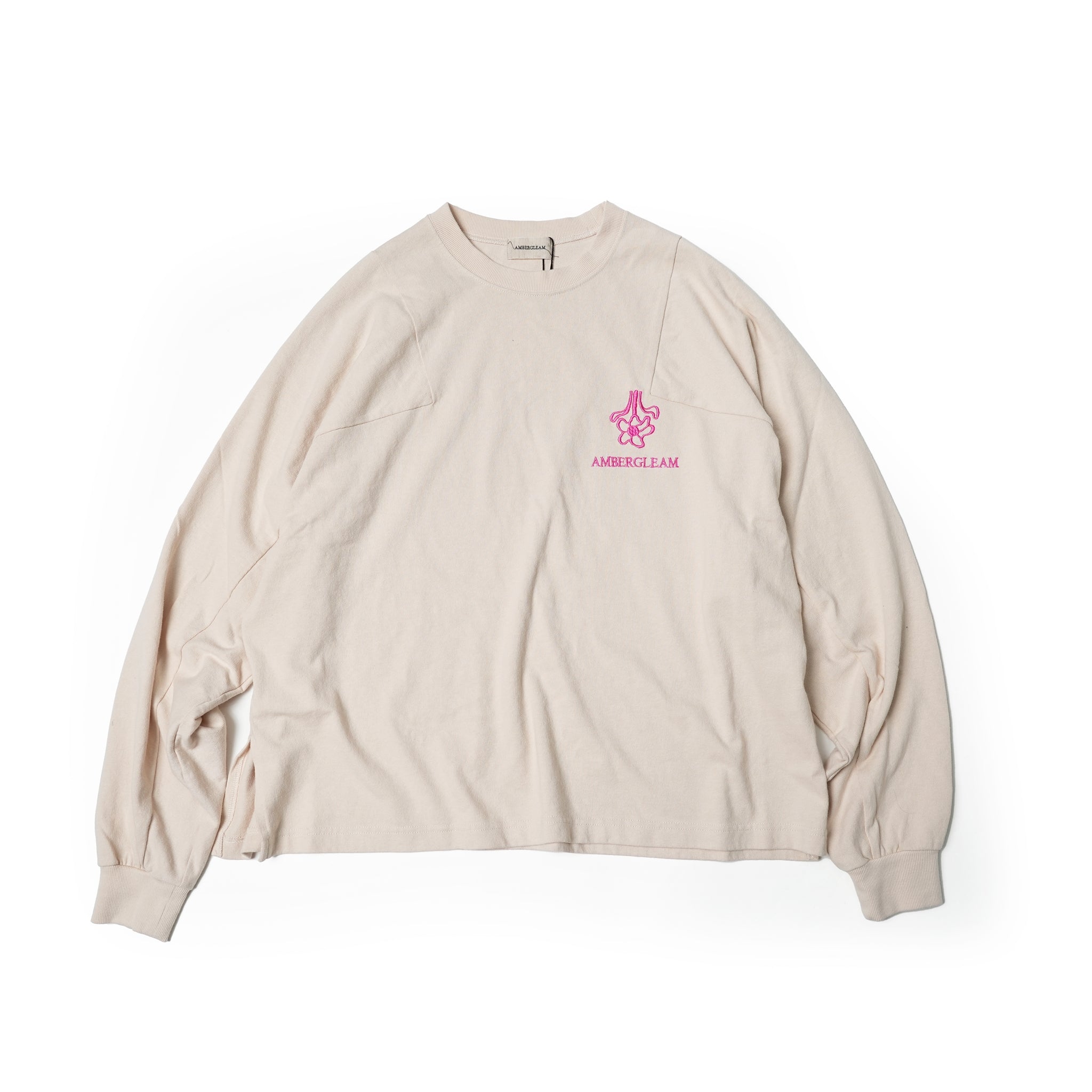 Embroidery Panel Long Sleeve – Ash Whte / Black / Green / Marigold / Redchili | AMBERGLEAM