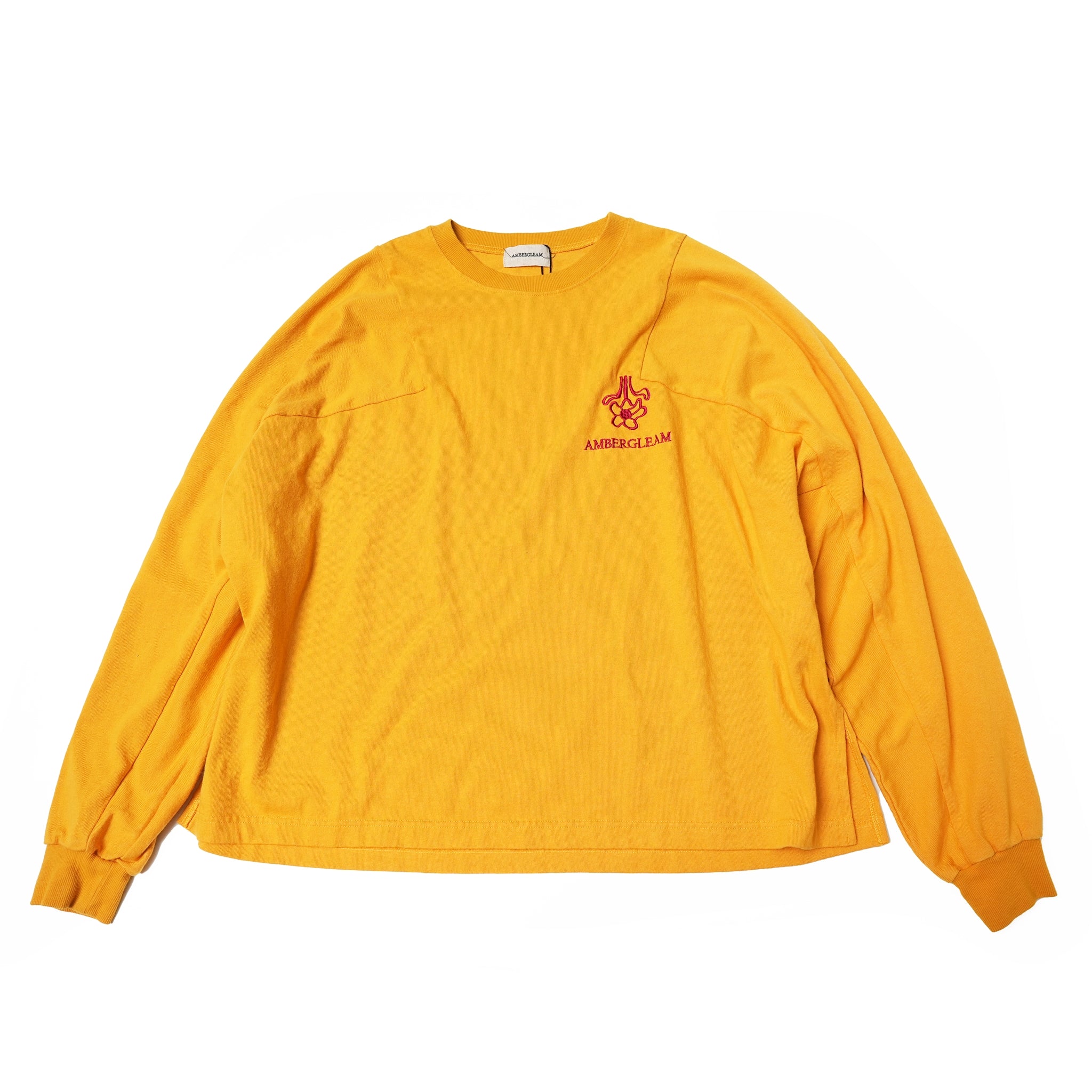 Embroidery Panel Long Sleeve – Ash Whte / Black / Green / Marigold / Redchili | AMBERGLEAM