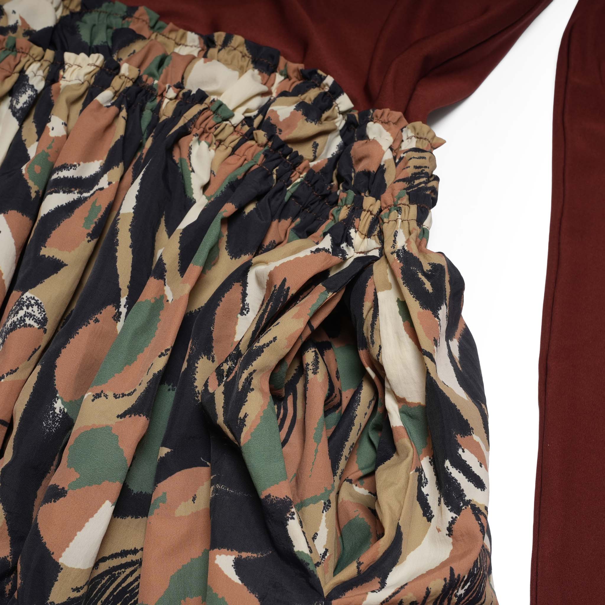 Balloon Hybrid Dress | Color:Camoflage【AMBERGLEAM_アンバーグリーム】