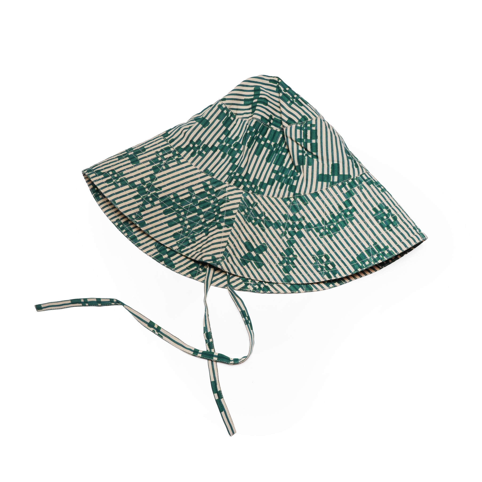 Cotton Flower Signal Print Hat | Color_Green | No_ 027061SE5 _Green【SARA MALLIKA_サラマリカ】