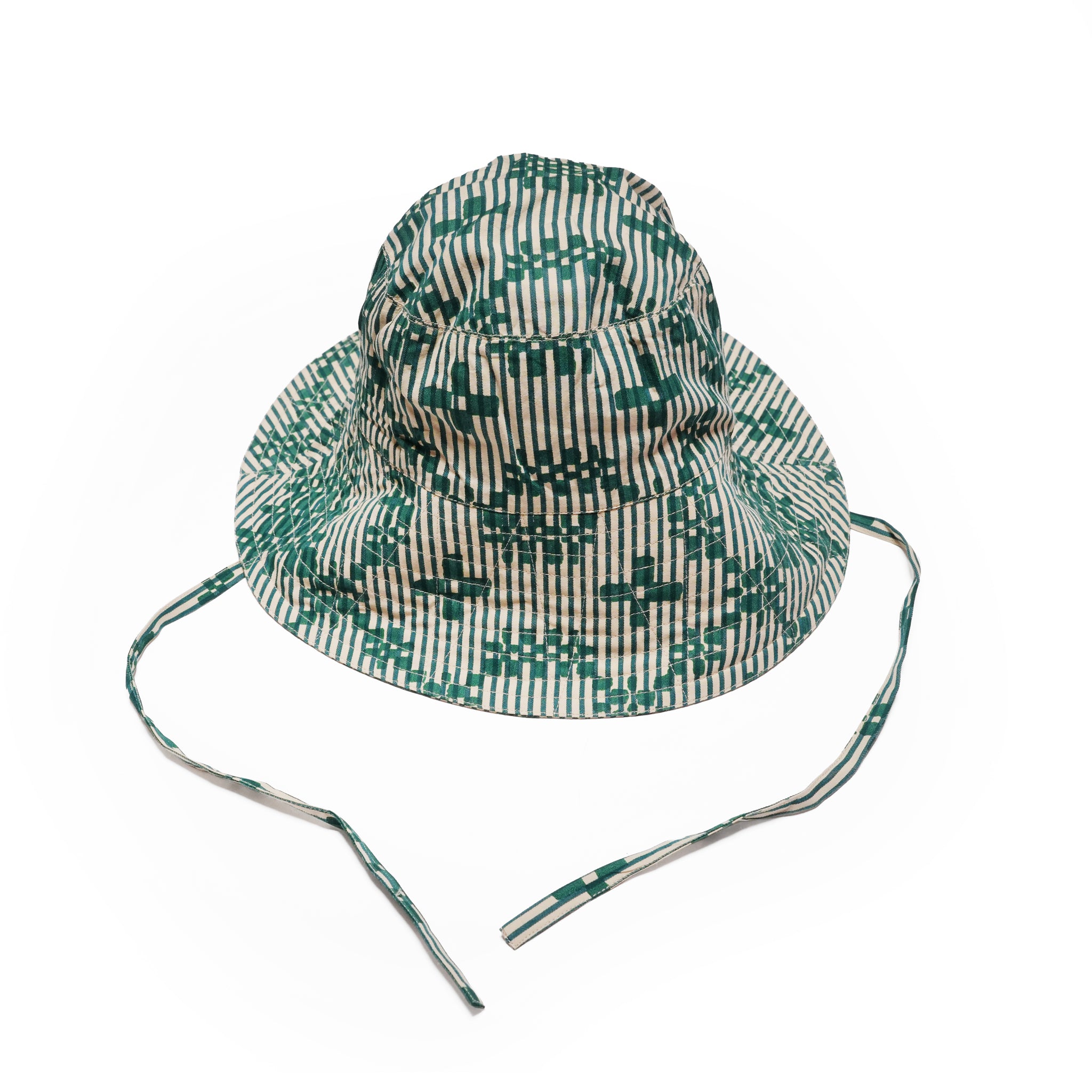 Cotton Flower Signal Print Hat | Color_Green | No_ 027061SE5 _Green【SARA MALLIKA_サラマリカ】