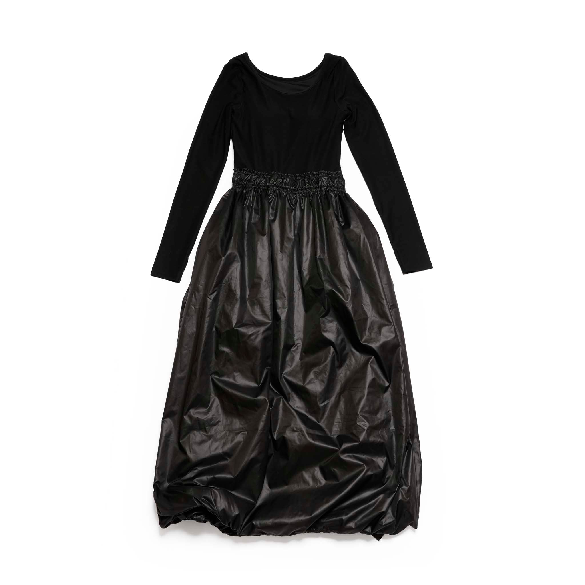 Balloon Hybrid Dress | Color:Black【AMBERGLEAM_アンバーグリーム】