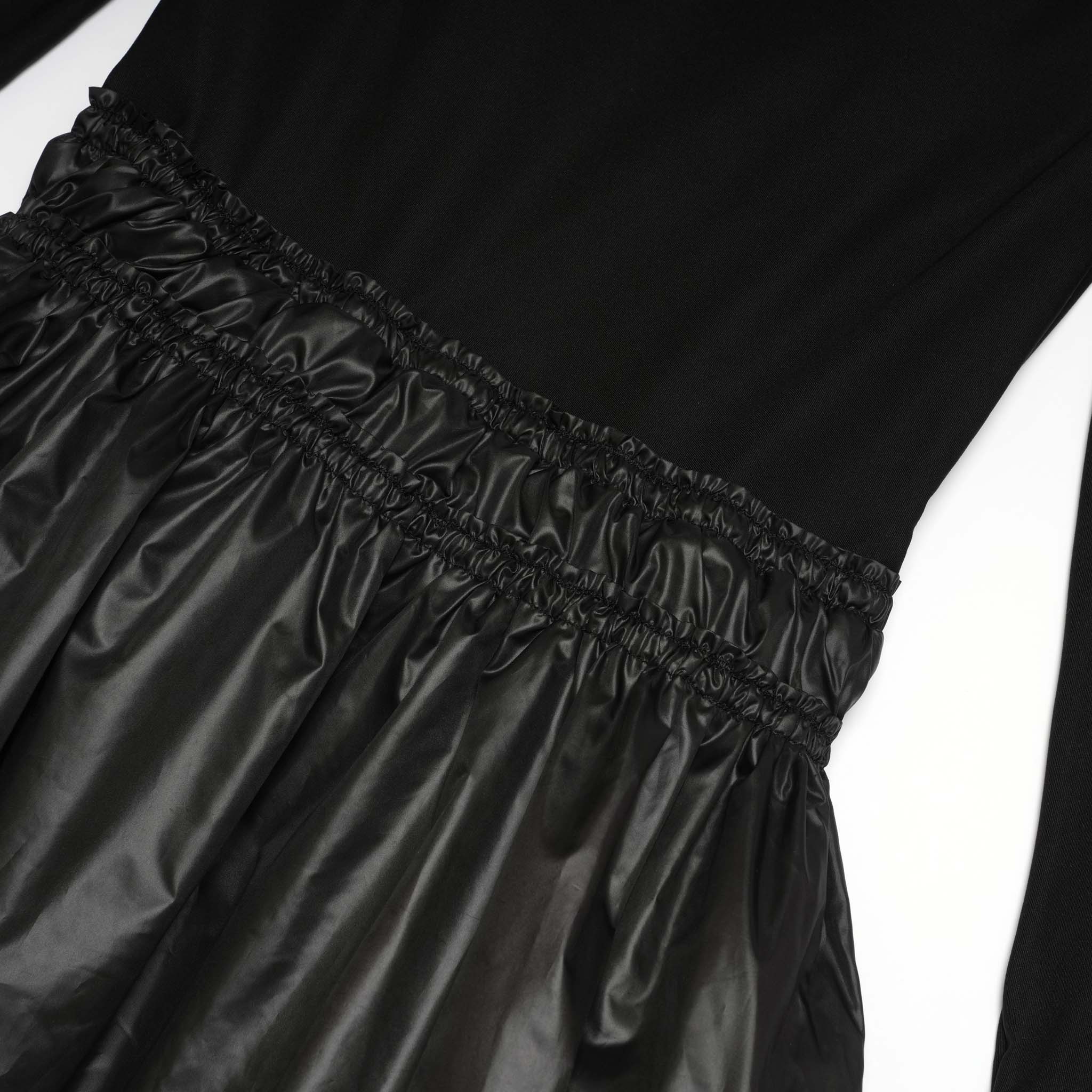 Balloon Hybrid Dress – Black | AMBERGLEAM