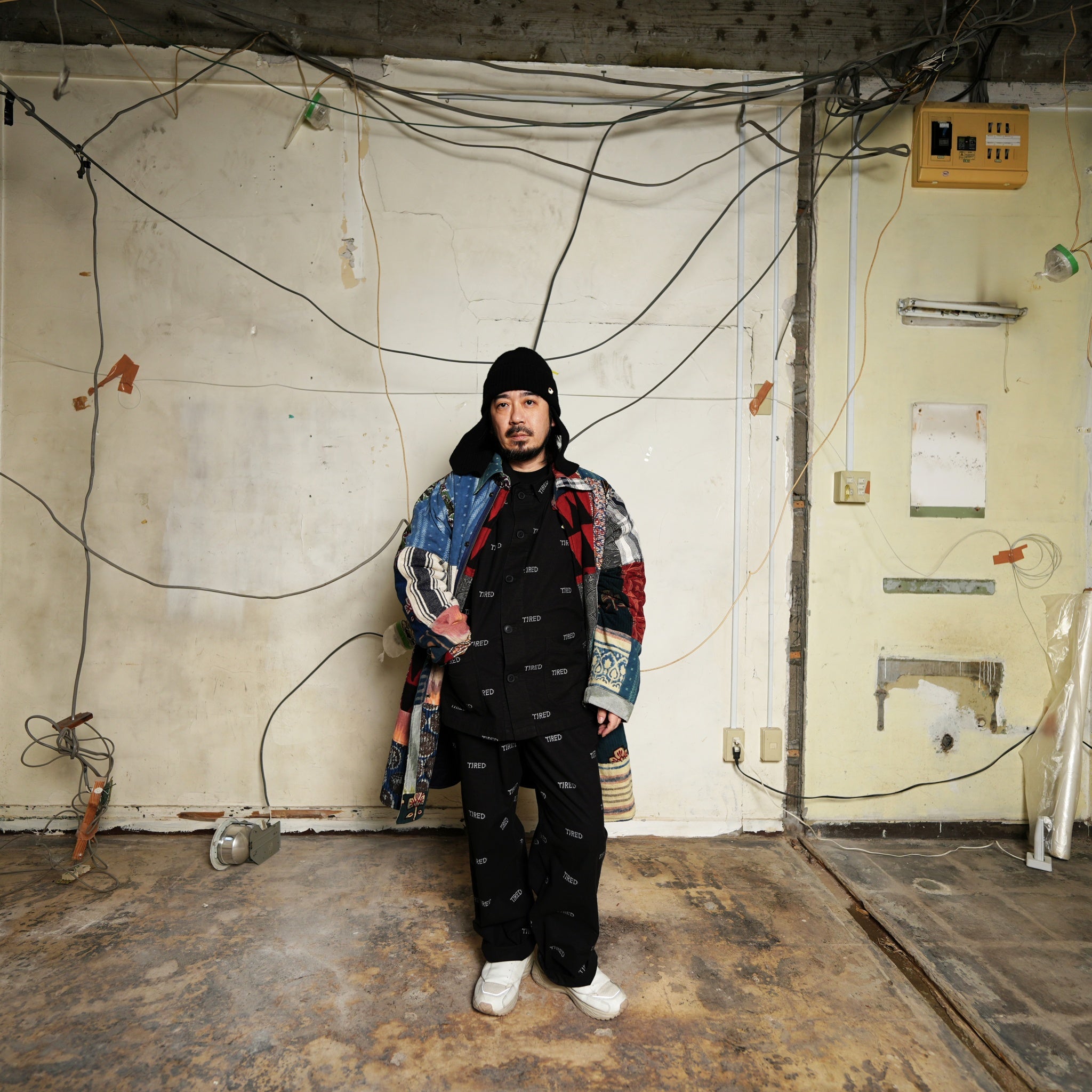 karudo2023aw10 | SANTOS_SANTOSDESCRIPTION: QUILTED LONG COAT WITHZIP & SNAP BUTTONS | Color:Patchwork 04【KARDO_カルド】