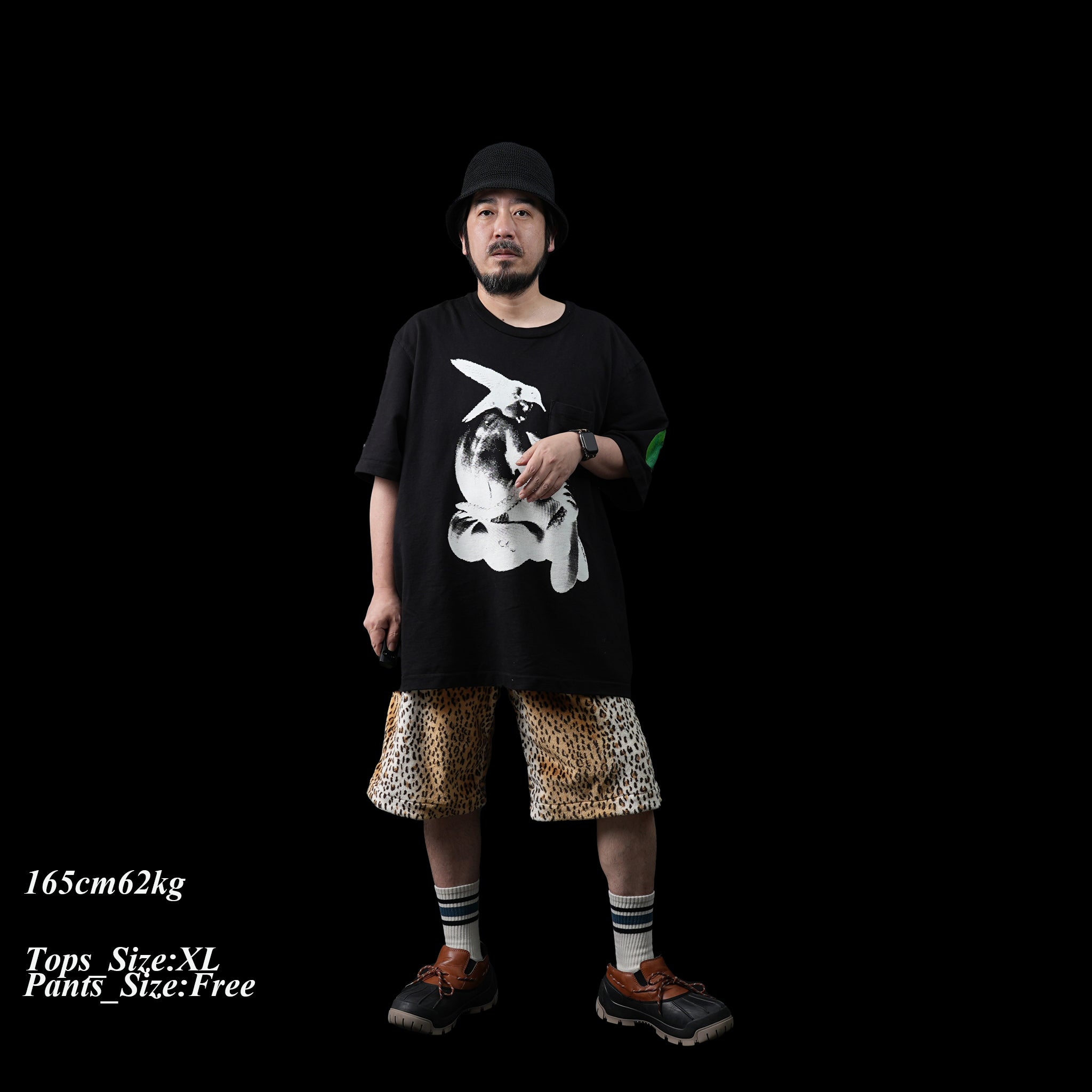 No:efswa-15 | Name: Leopard Short Pants | Color:Leopard | Size:Free【EFFECTEN_エフェクテン】