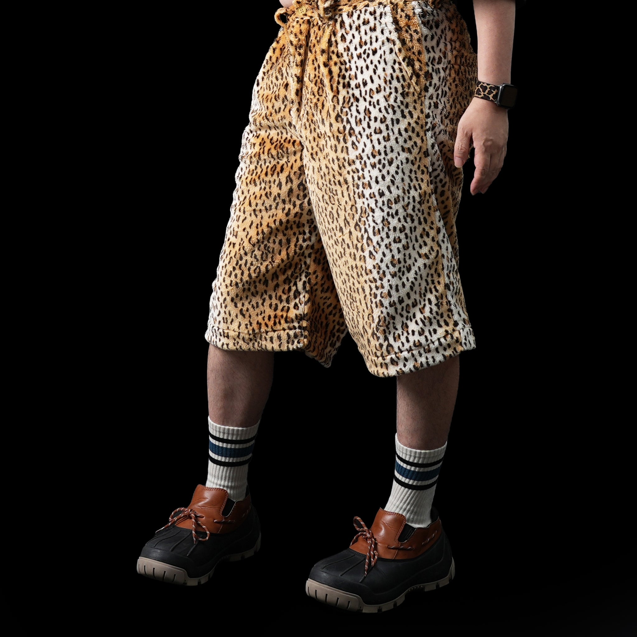 No:efswa-15 | Name: Leopard Short Pants | Color:Leopard | Size:Free【EFFECTEN_エフェクテン】