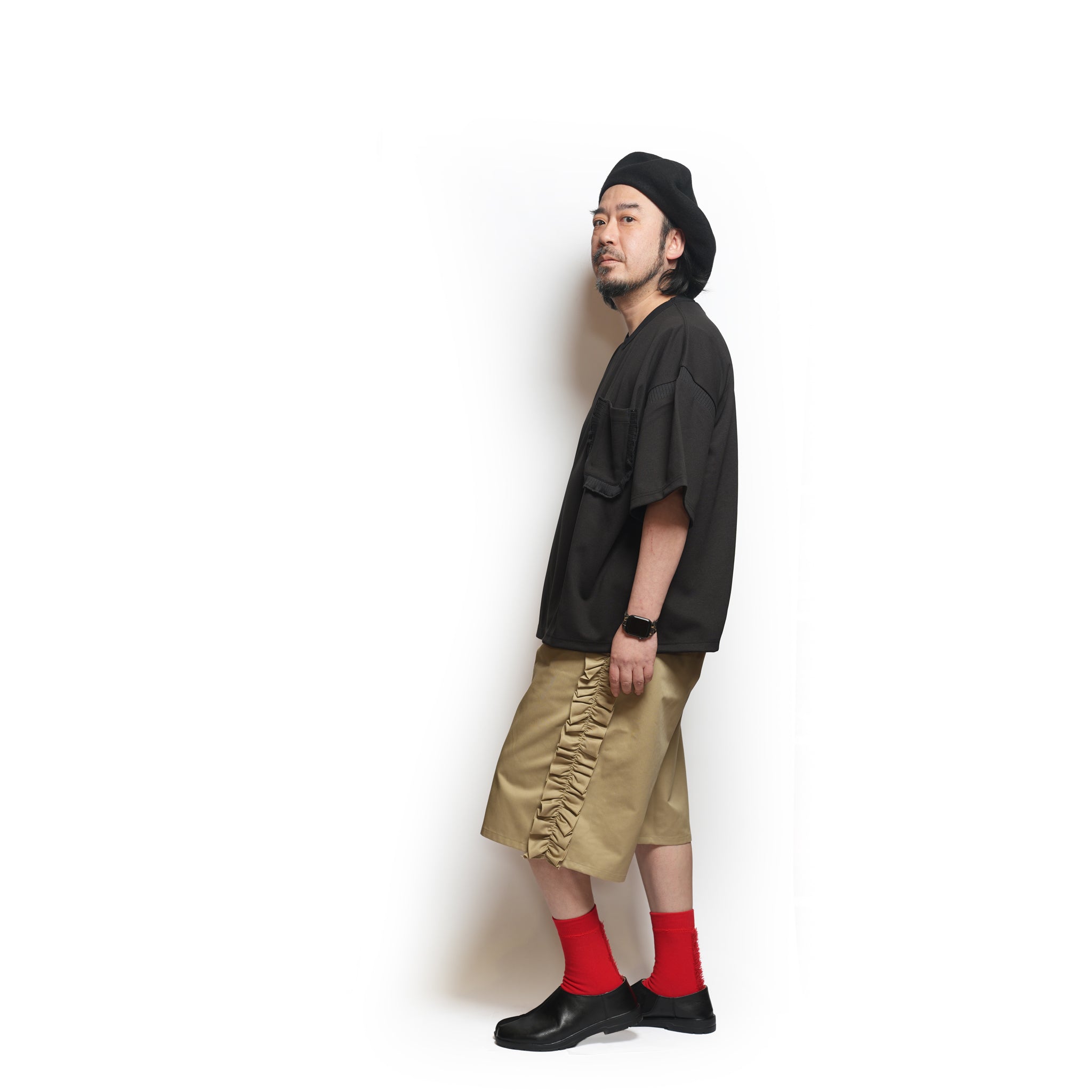 Rib T-Shirt – Black | NICK GEAR