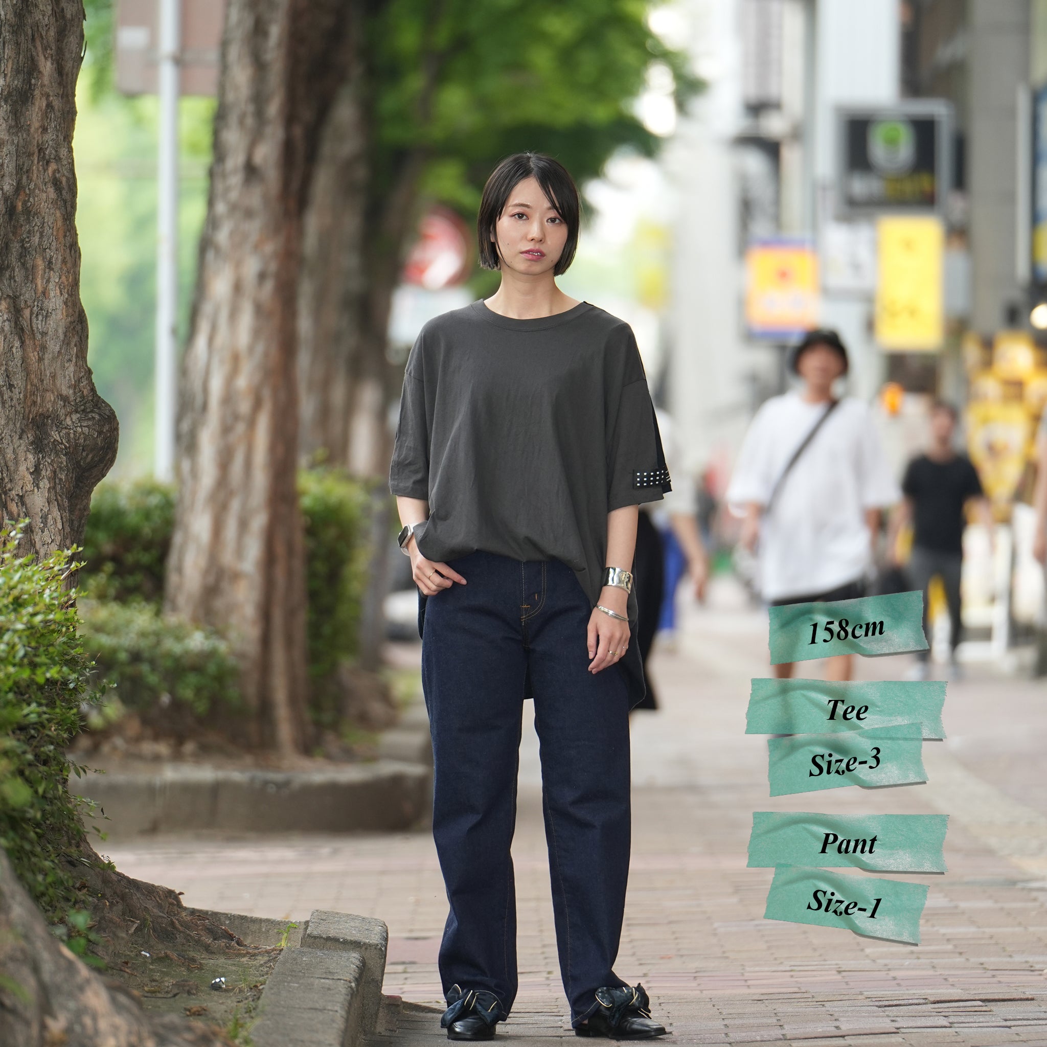 No:MIL19HPT3101 | Name:MIDRISE TAPERD DENNIM | Color:One Wash【KHA:KI_カーキ】