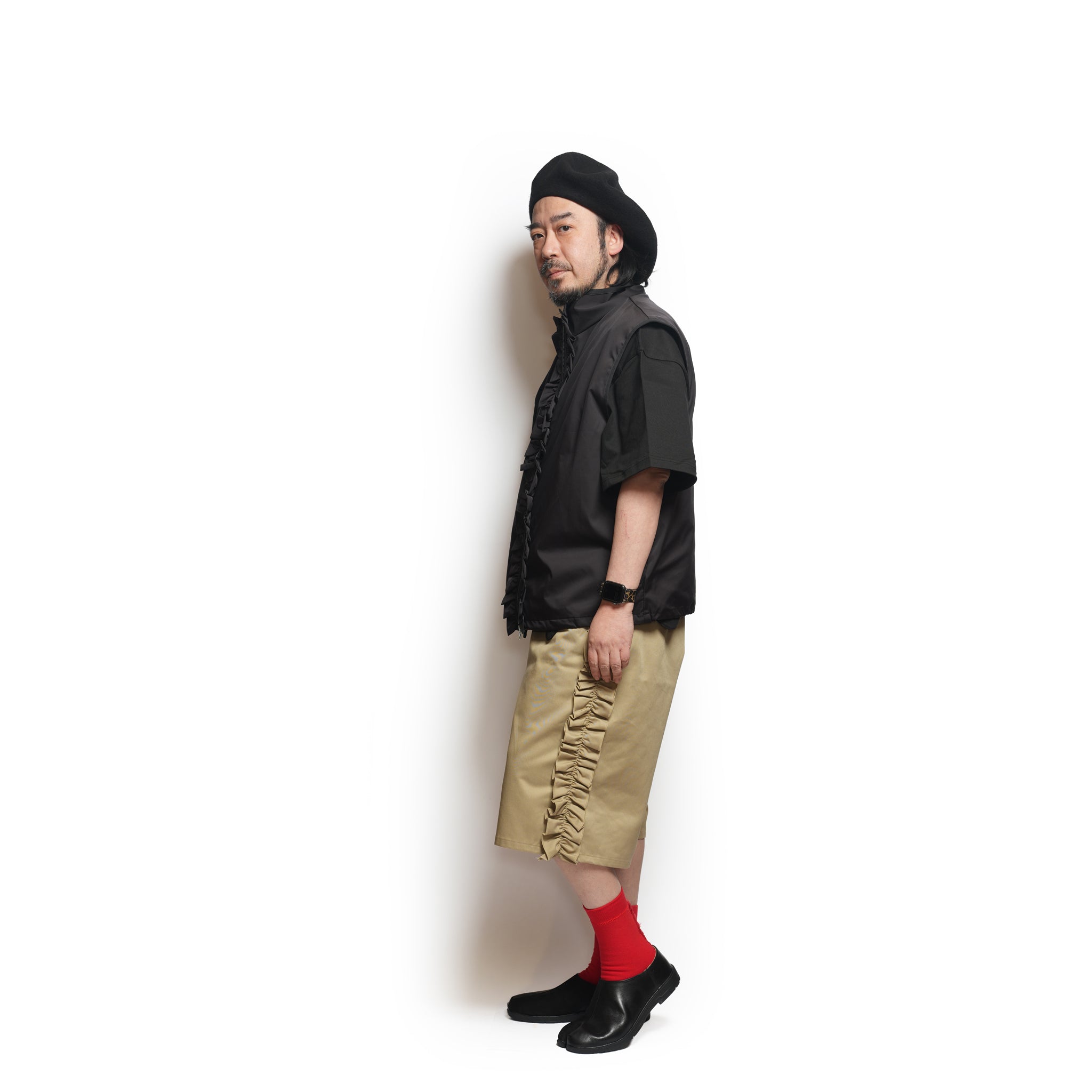 Frill Vest – Black | NICK GEAR