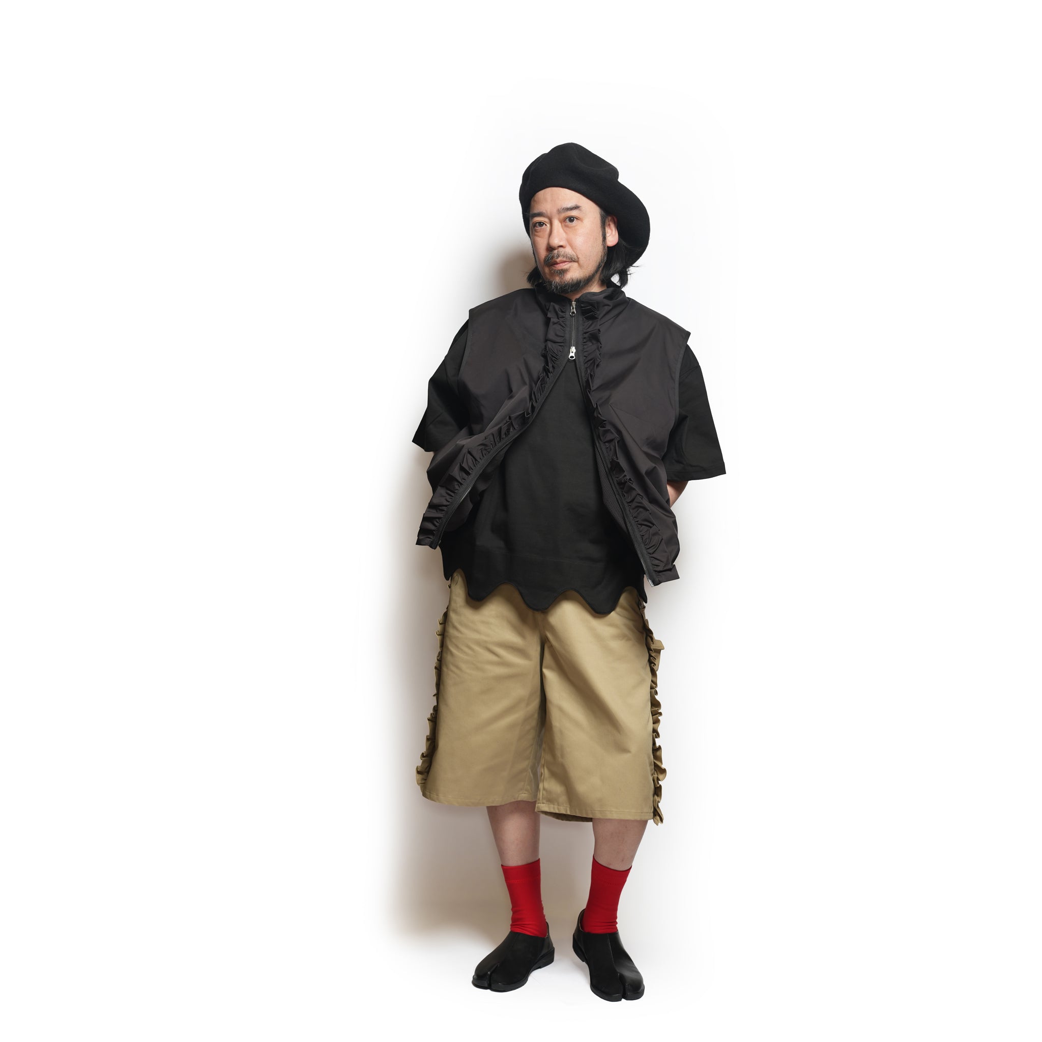 Frill Vest – Black | NICK GEAR