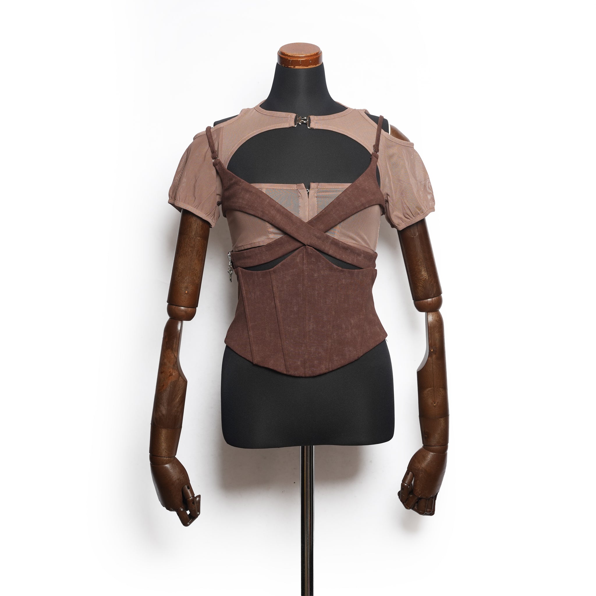 CHARMESH TOP (BROWN) | Bunny Hill Concept