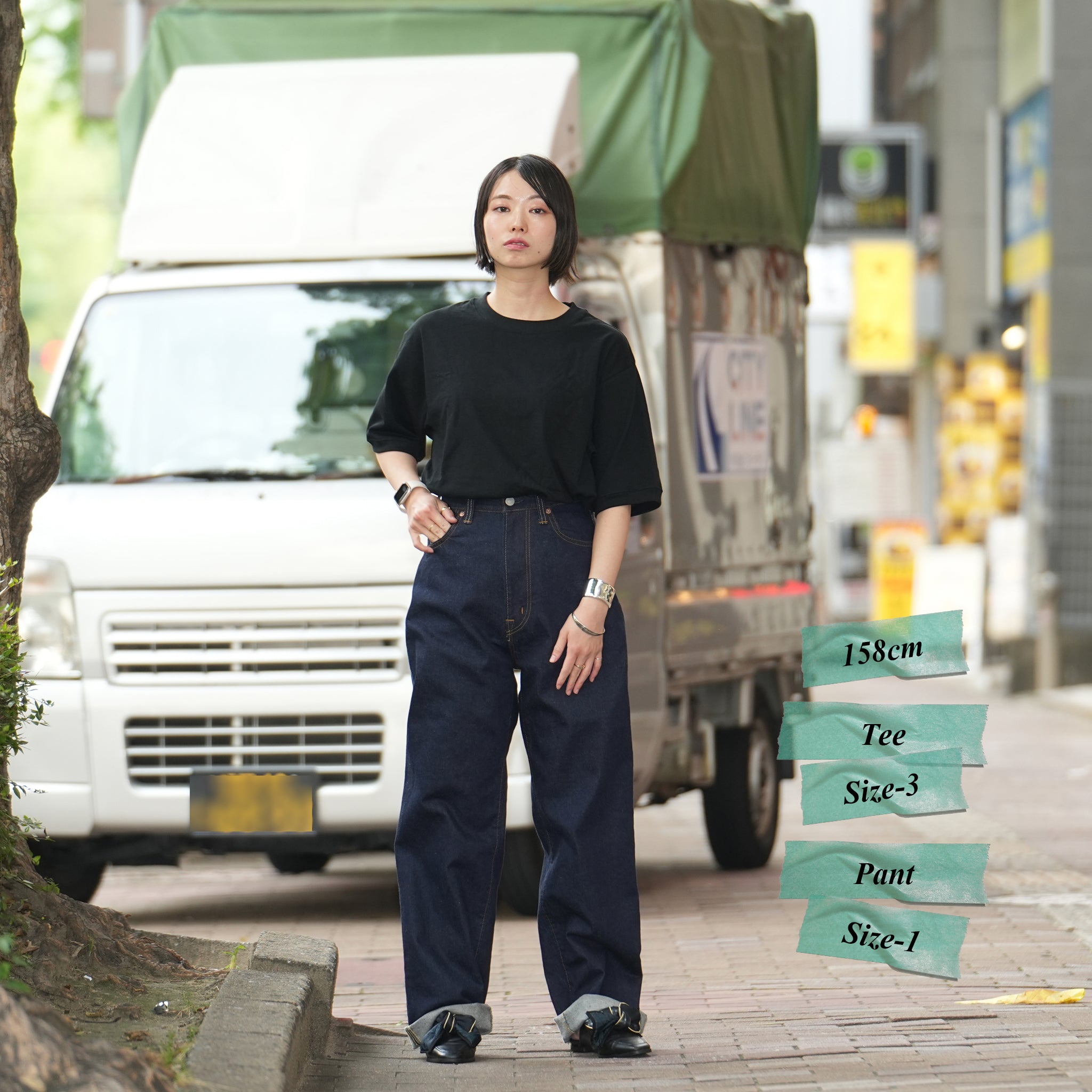 No:MIL19HPT3102 | Name:HIGHRISE STRAIGHT DENIM | Color:One Wash【KHA:KI_カーキ】