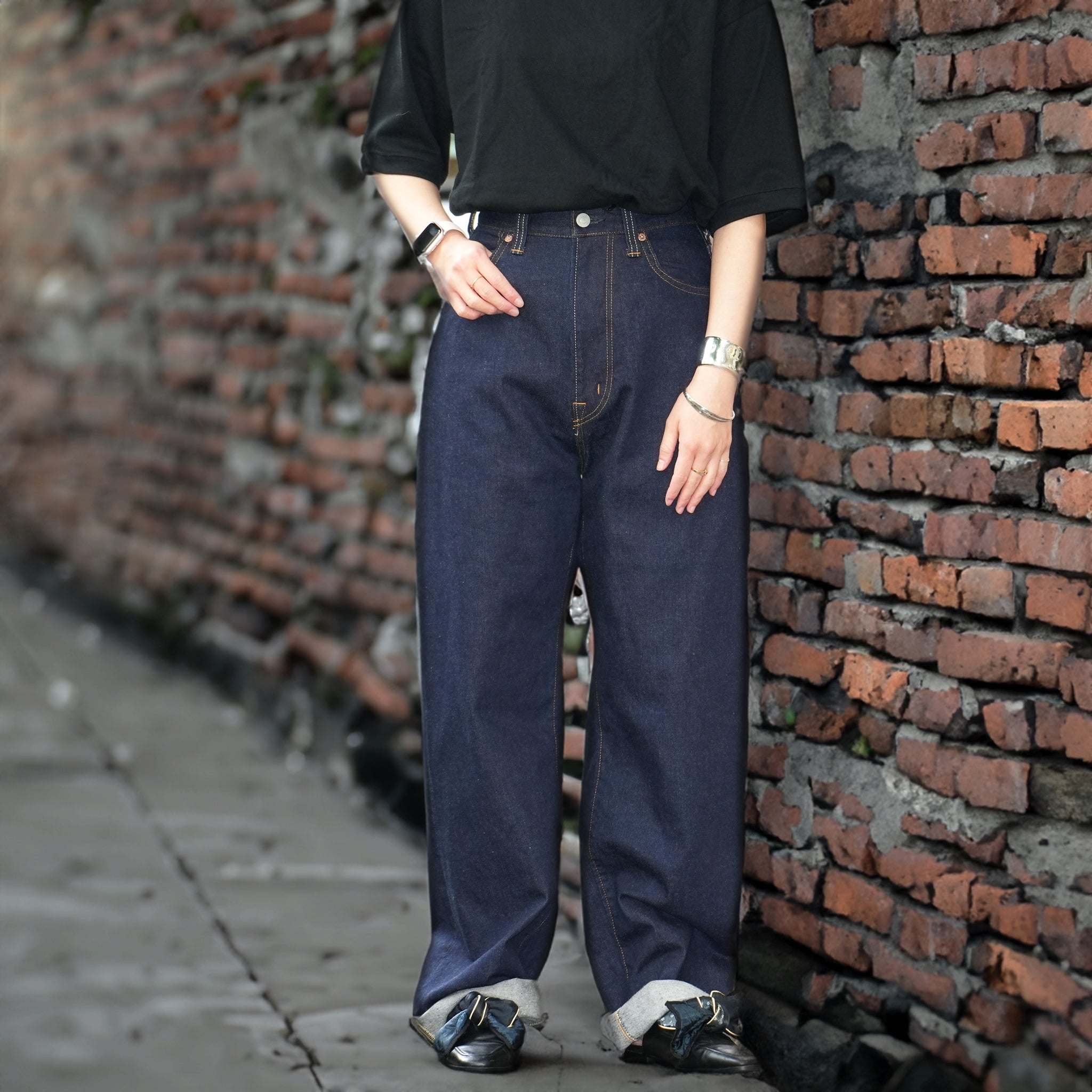 No:MIL19HPT3102 | Name:HIGHRISE STRAIGHT DENIM | Color:One Wash【KHA:KI_カーキ】