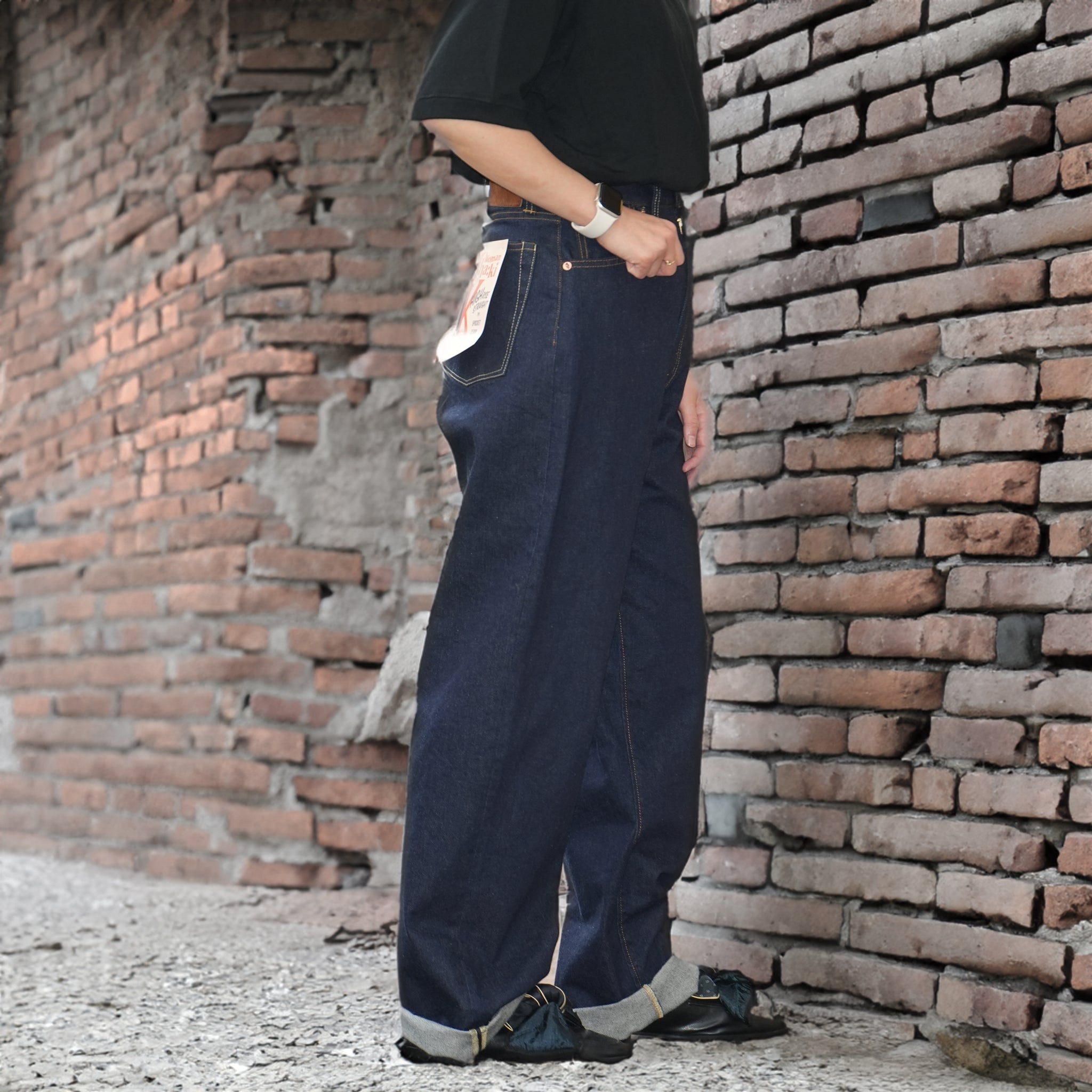 No:MIL19HPT3102 | Name:HIGHRISE STRAIGHT DENIM | Color:One Wash【KHA:KI_カーキ】