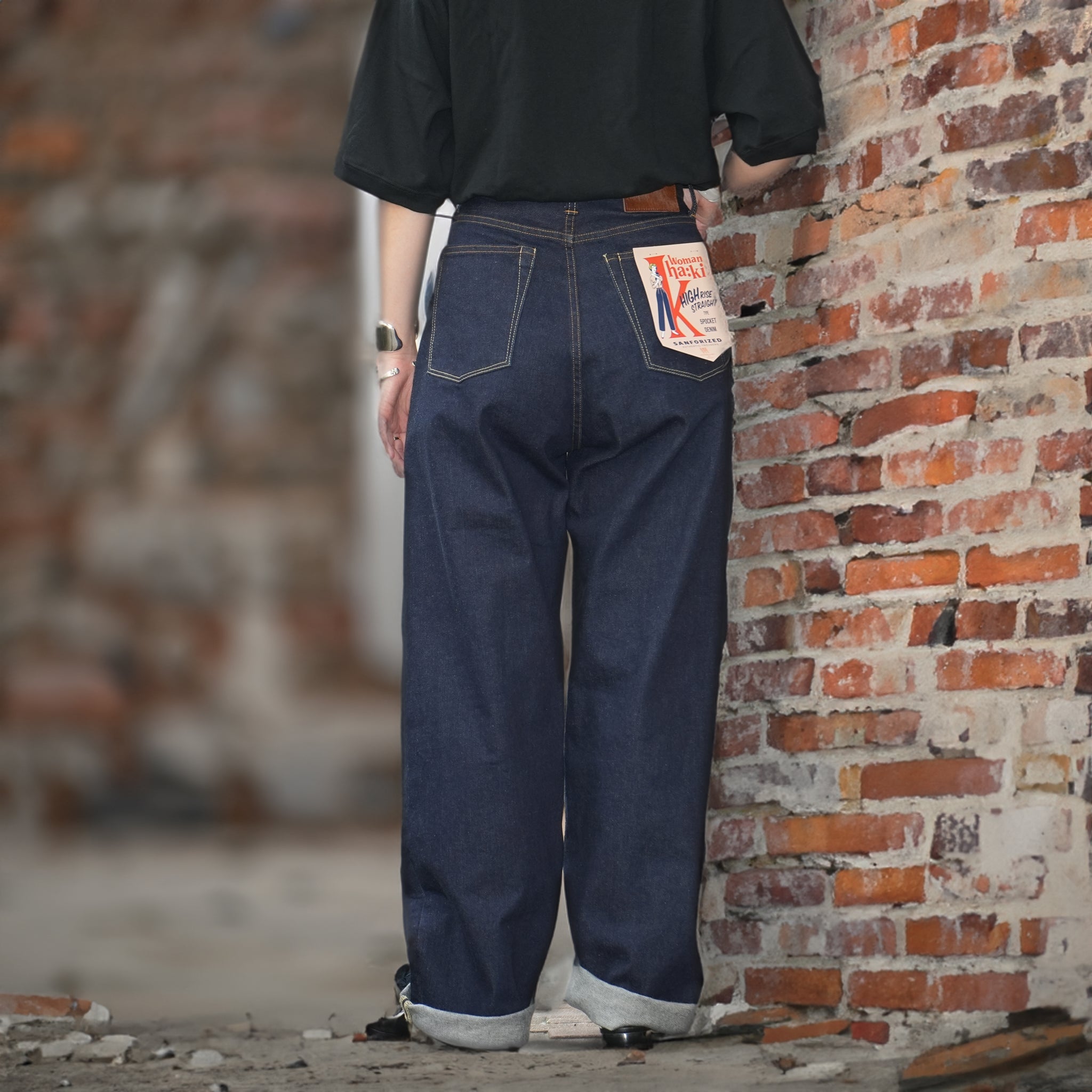No:MIL19HPT3102 | Name:HIGHRISE STRAIGHT DENIM | Color:One Wash【KHA:KI_カーキ】