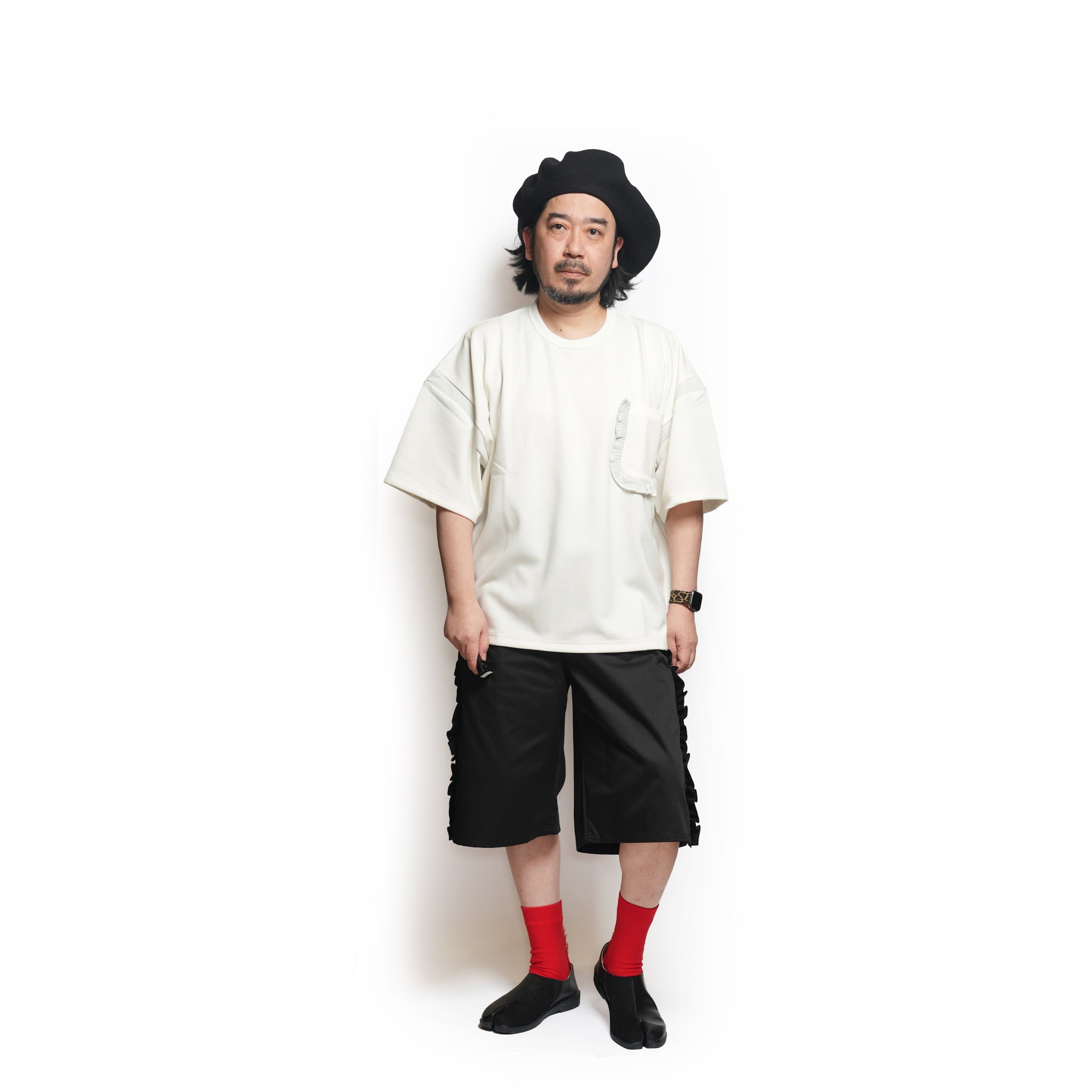 Rib T-Shirt – White | NICK GEAR