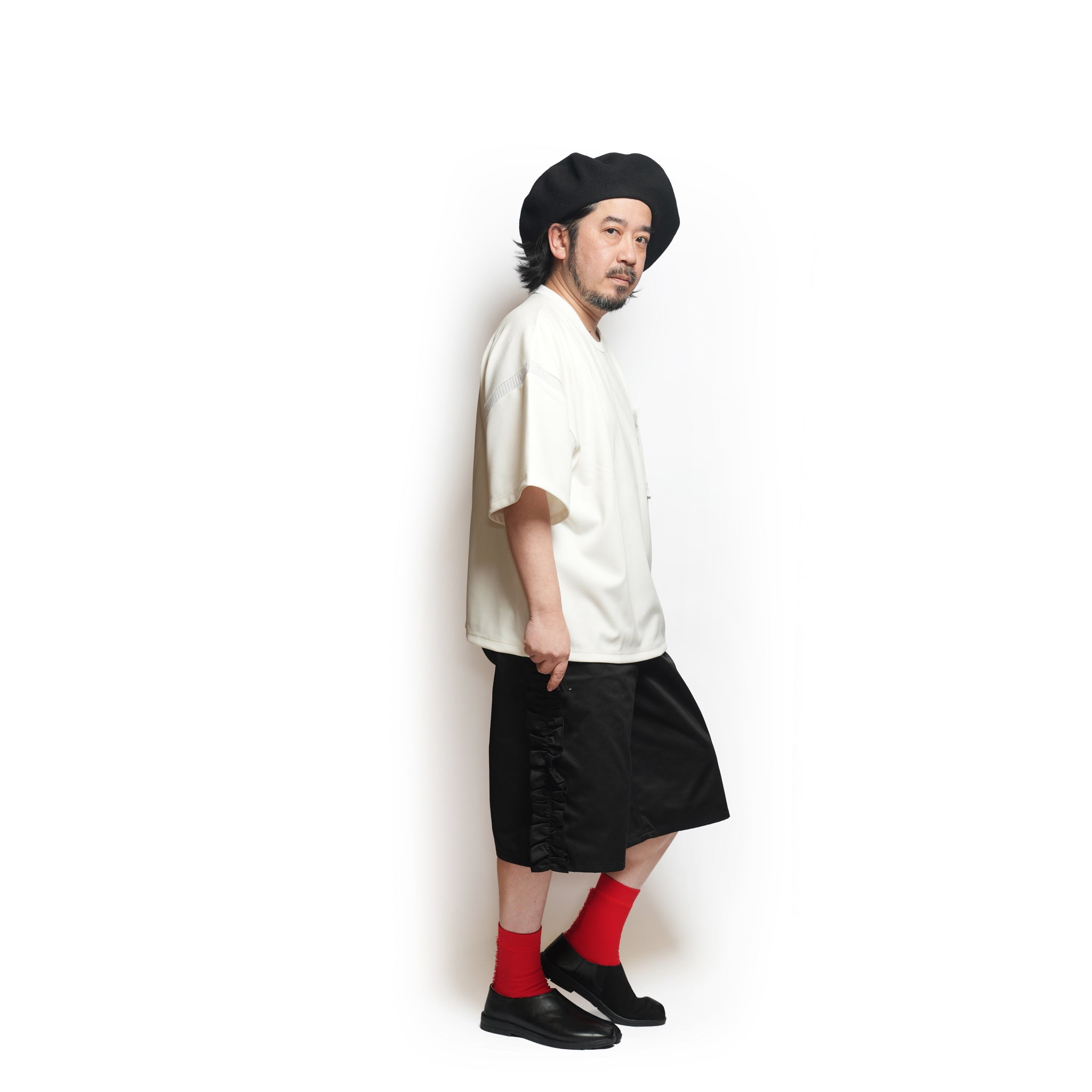 Rib T-Shirt – White | NICK GEAR