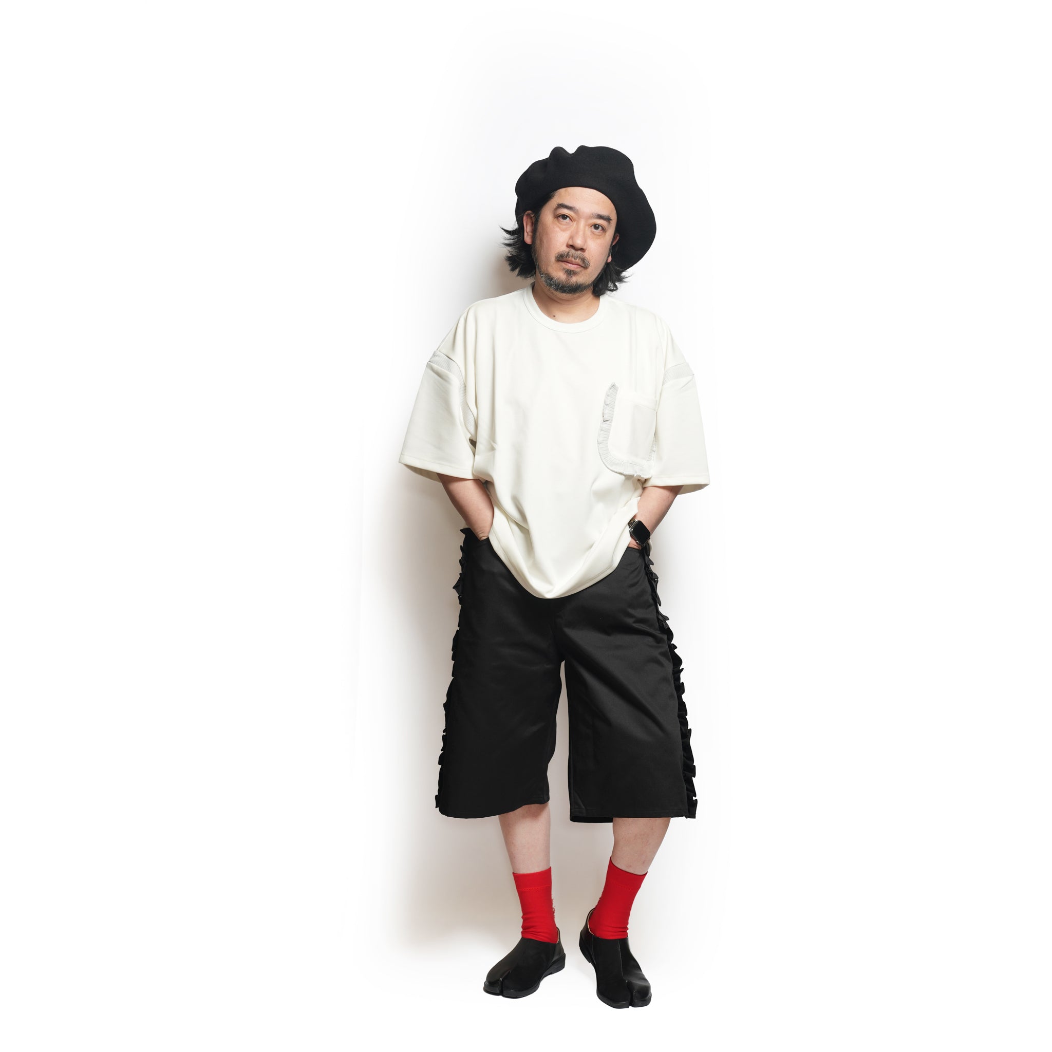 Rib T-Shirt – White | NICK GEAR
