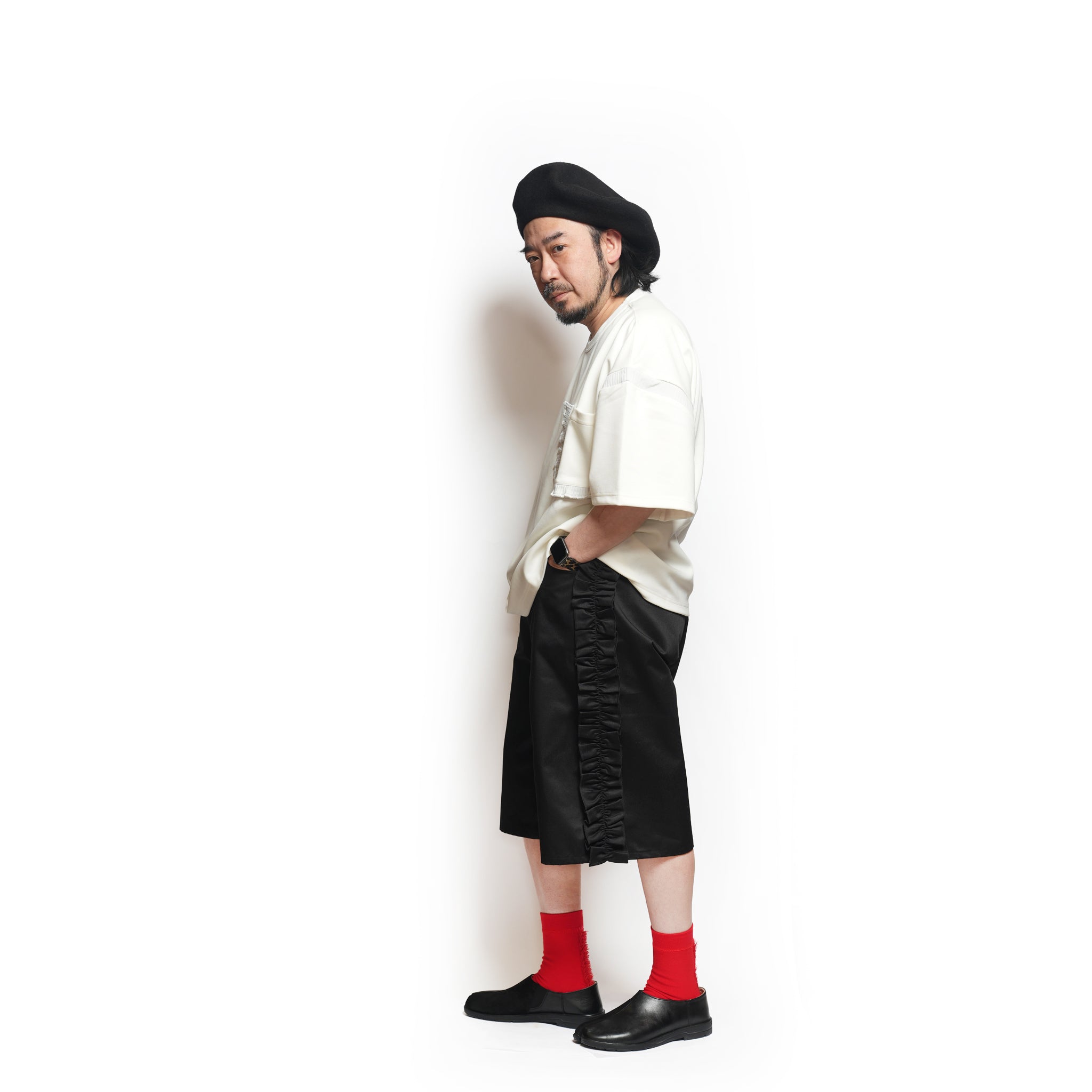 Rib T-Shirt – White | NICK GEAR