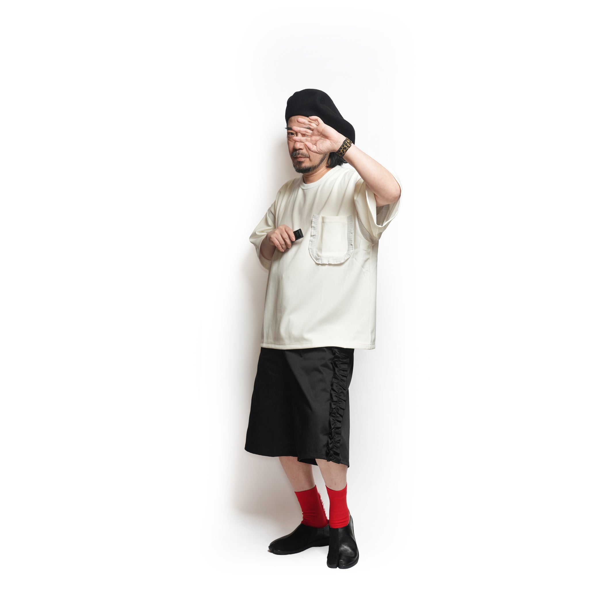 Rib T-Shirt – White | NICK GEAR