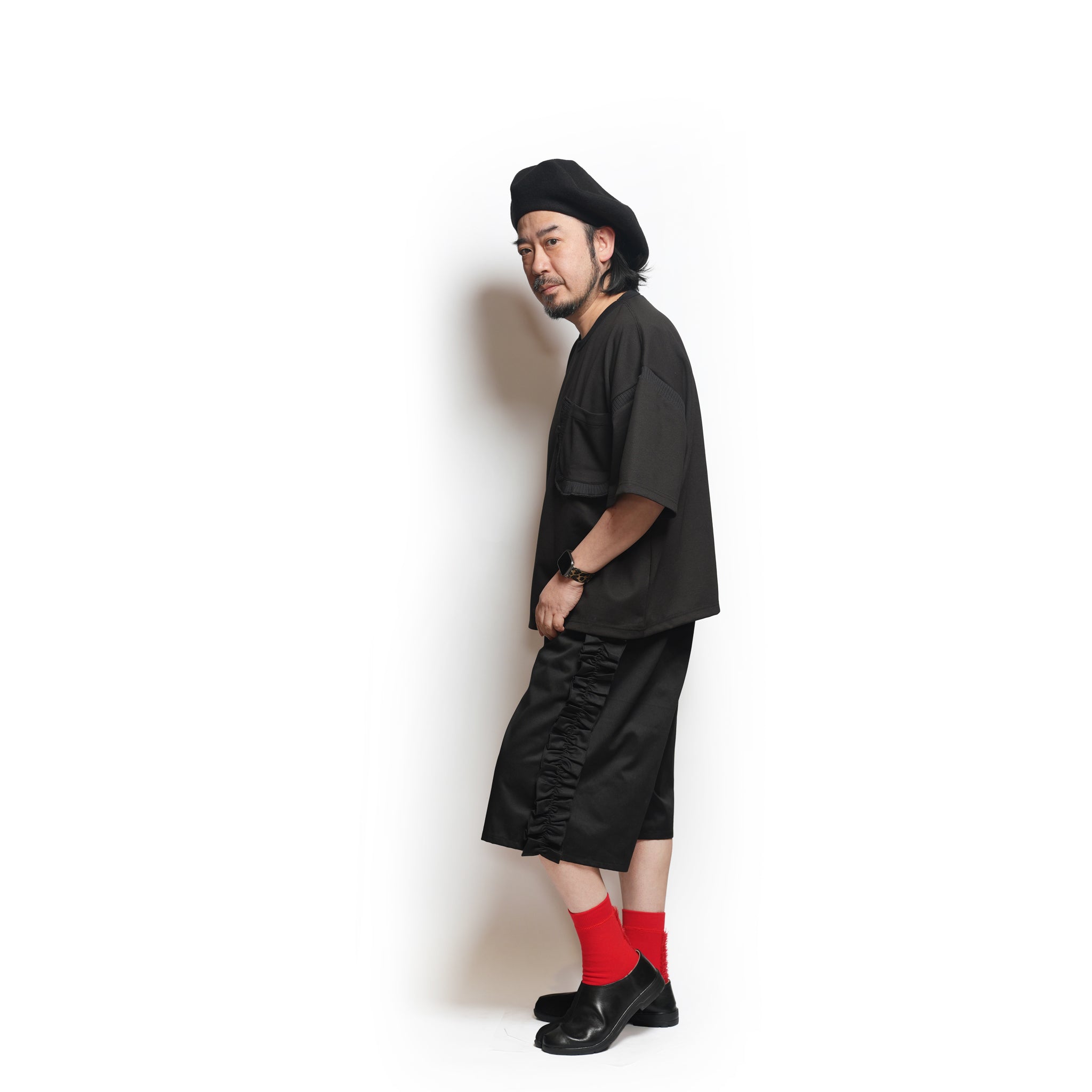 Rib T-Shirt – Black | NICK GEAR
