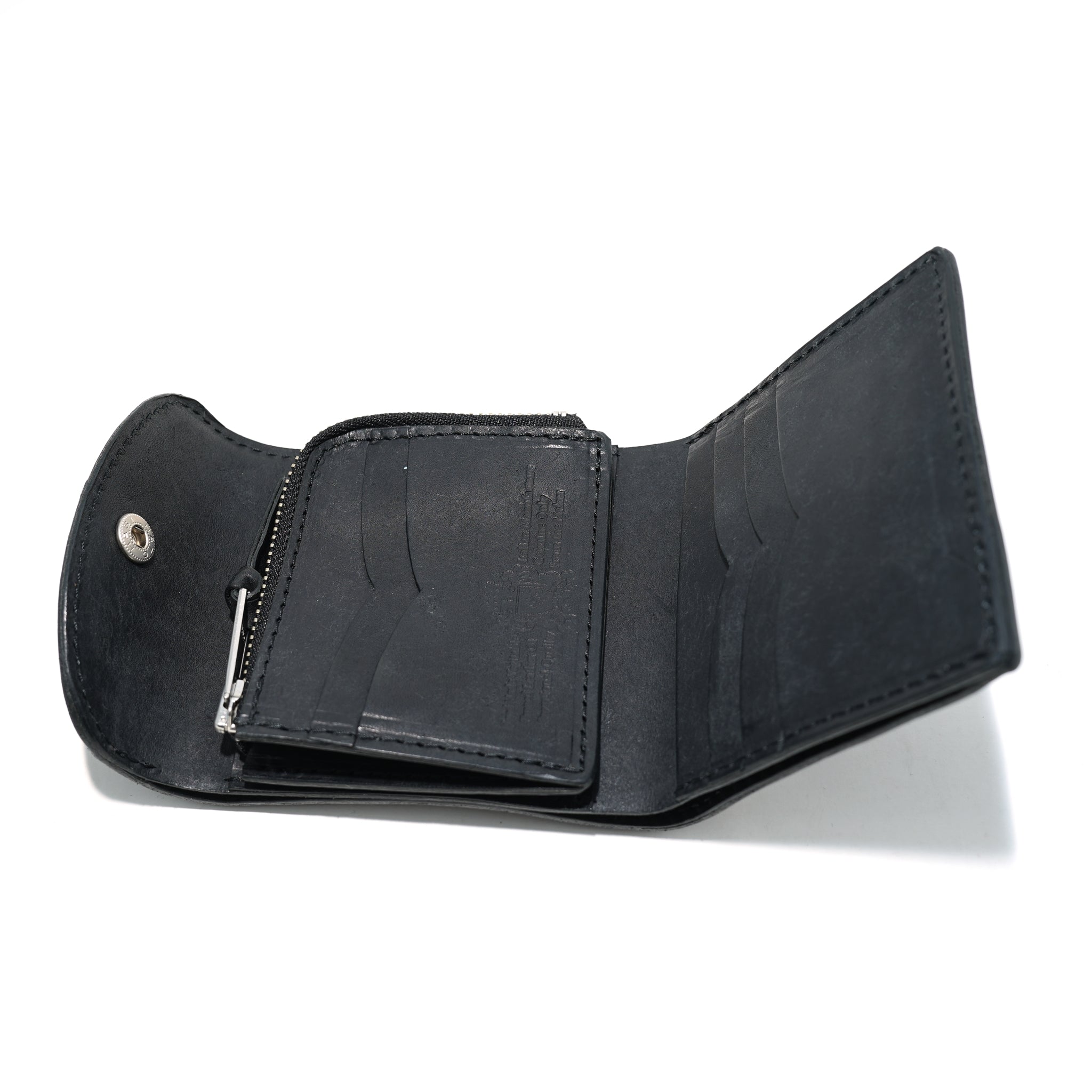 No:PN992003 | Name:特大カシメサイフ | Color:Black |【SARANAM_サラナン】