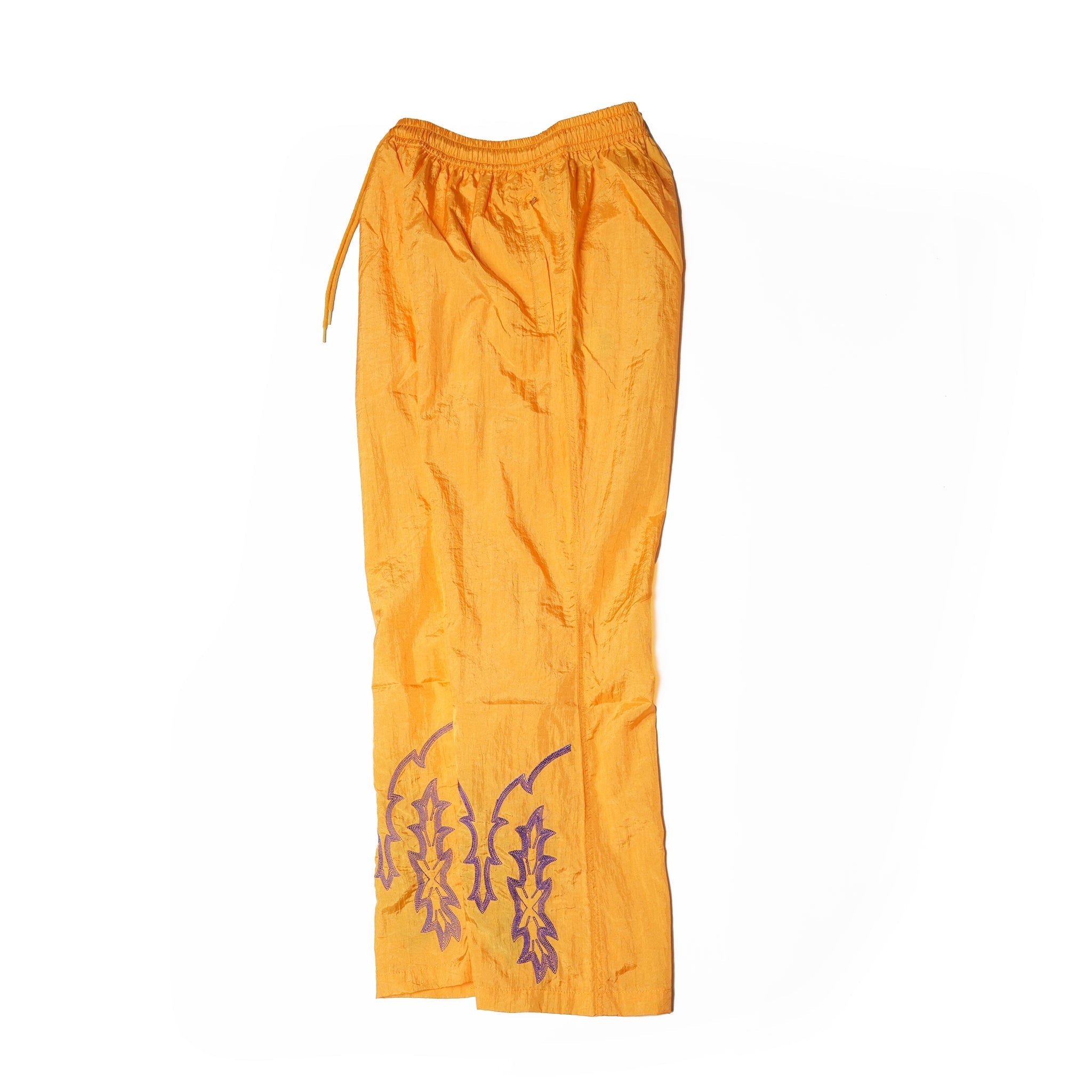 OK241-501_GOLD | Nylon Embroidery Pants | Color:Gold【OK_オーケー】