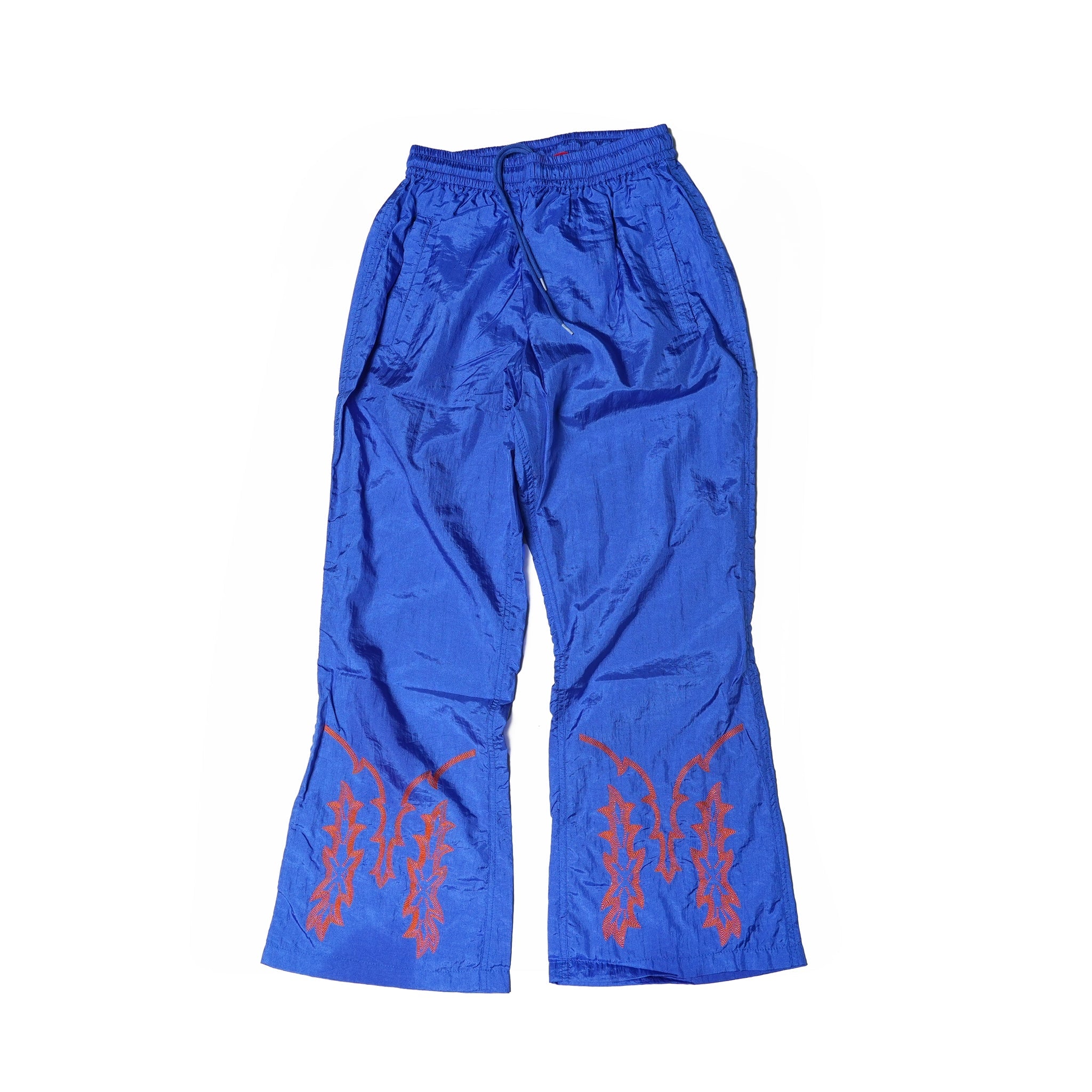 OK241-501_BLU | Nylon Embroidery Pants | Color:Blu【OK_オーケー】