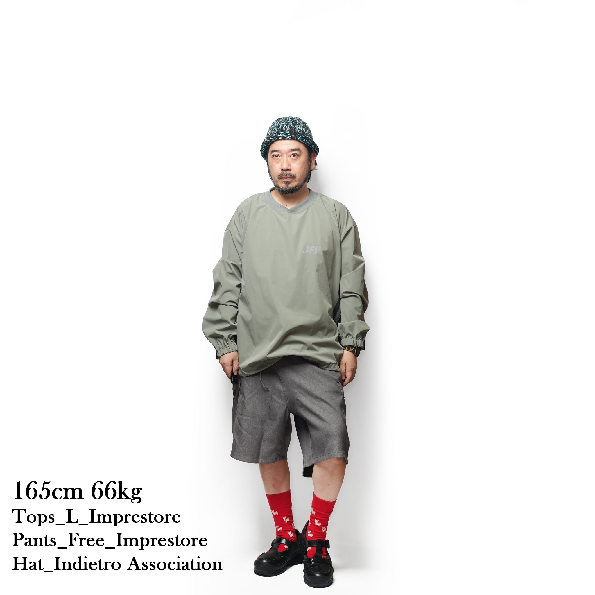Easy Trousers Shorts / Randy shorts-sta-prest (Gray) | IMPRESTORE