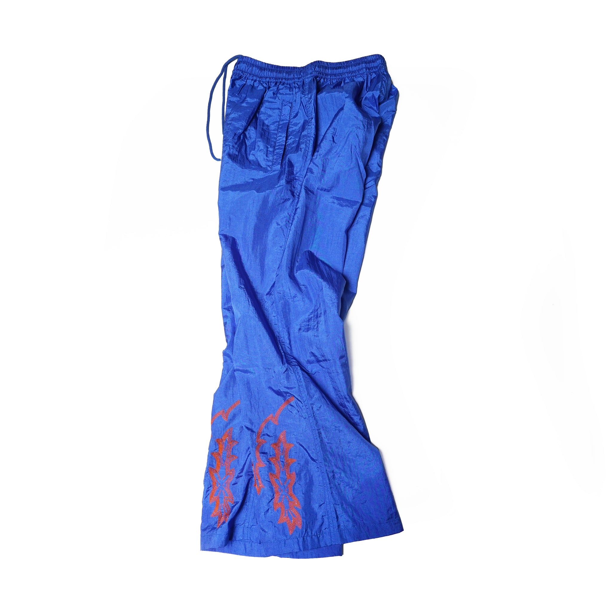 OK241-501_BLU | Nylon Embroidery Pants | Color:Blu【OK_オーケー】