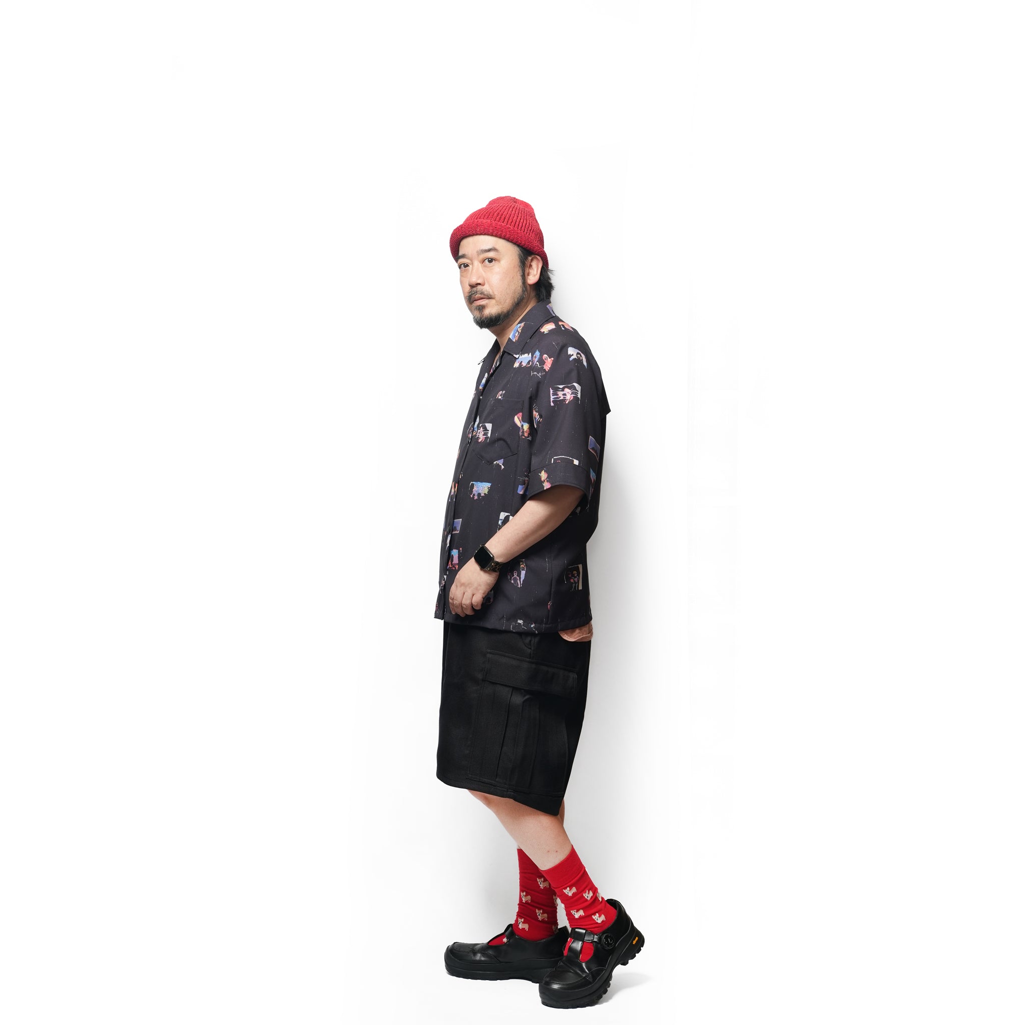 Easy Trousers Shorts / Randy shorts-sta-prest (Black) | IMPRESTORE