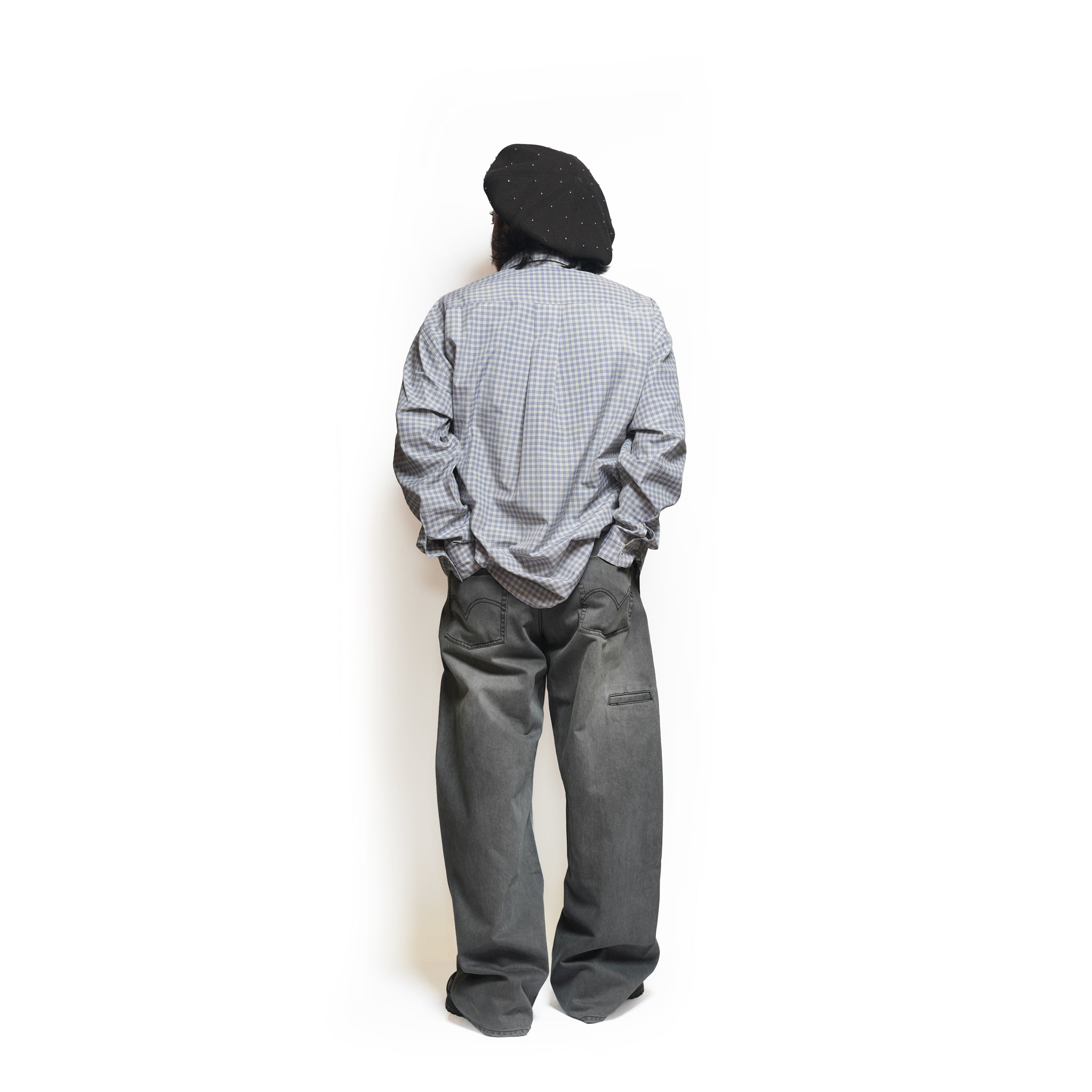 Curvy work pants – Washed Grey | PLATEAU STUDIO