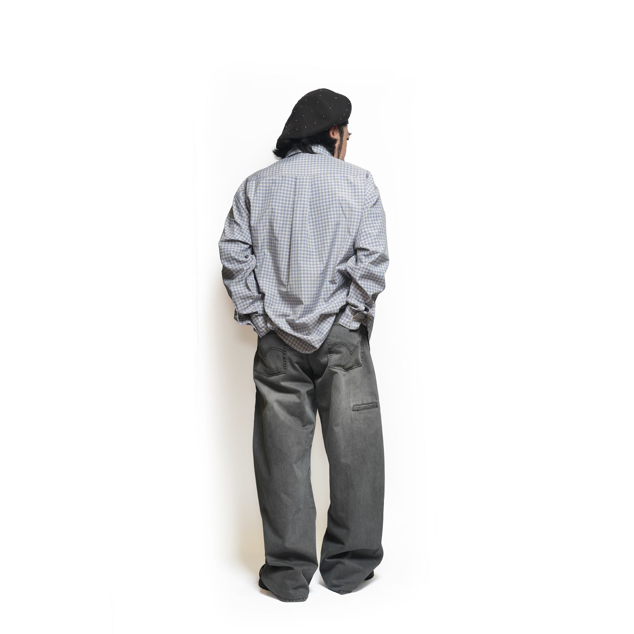 Curvy work pants – Washed Grey | PLATEAU STUDIO